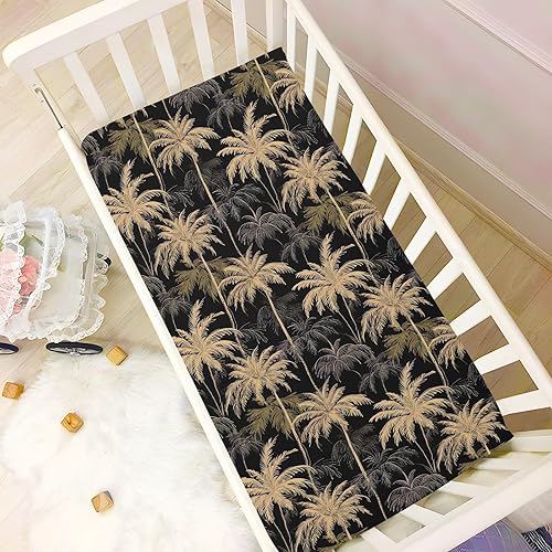Miniatura 6 de Fitted Crib Sheets Tropical Palm Trees Baby Crib Sheets for Boy & Girl Toddler Mattress Sheets 21216004