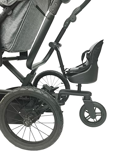 Miniatura 4 de Englacha Uno Rider con una sola rueda de poliuretano de 8 pulgadas, accesorio para cochecito con asiento de silla y almohadilla de asiento, ajuste