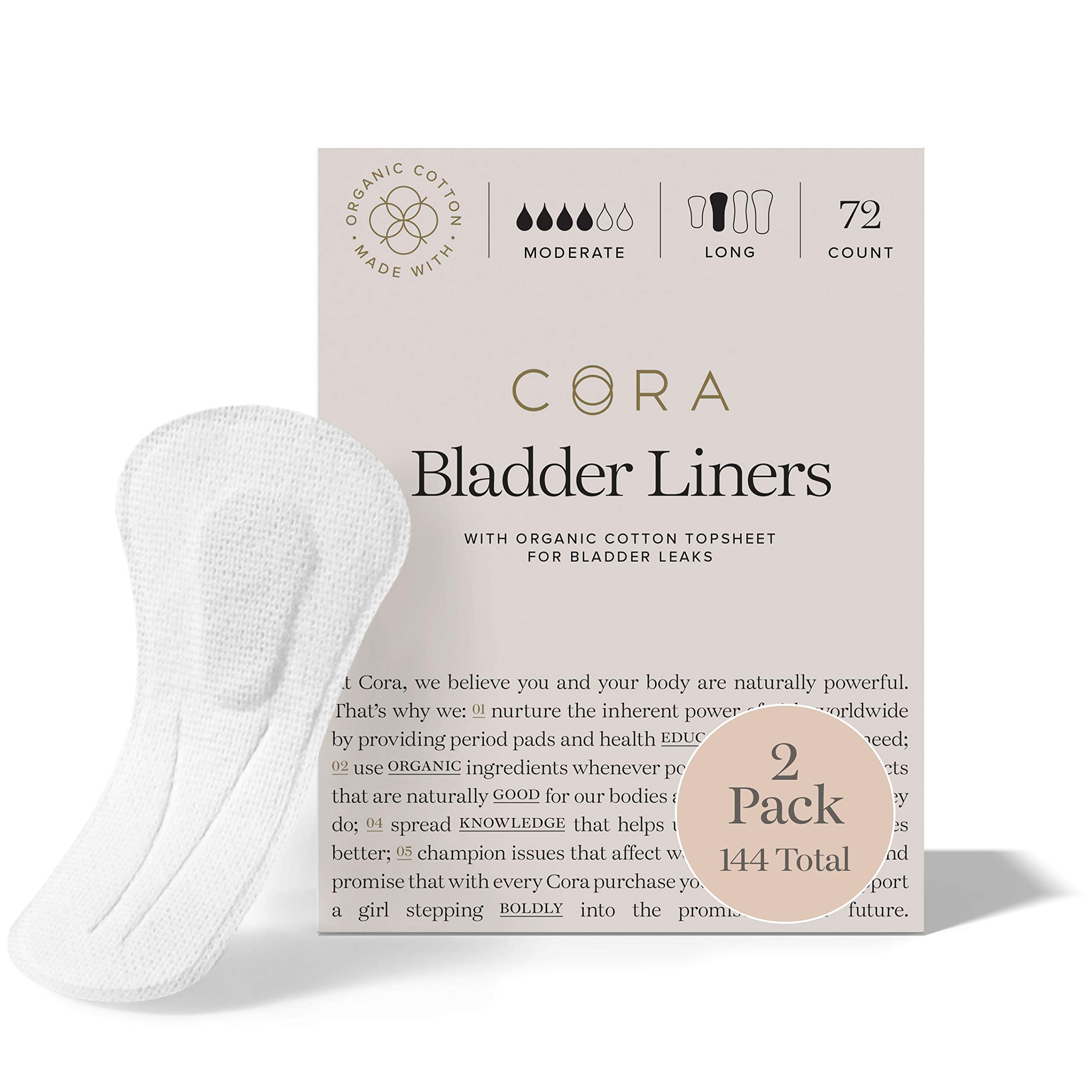 Buy New Cora Ultra Thin Cotton Light Bladder Leakage Long Panty Liners