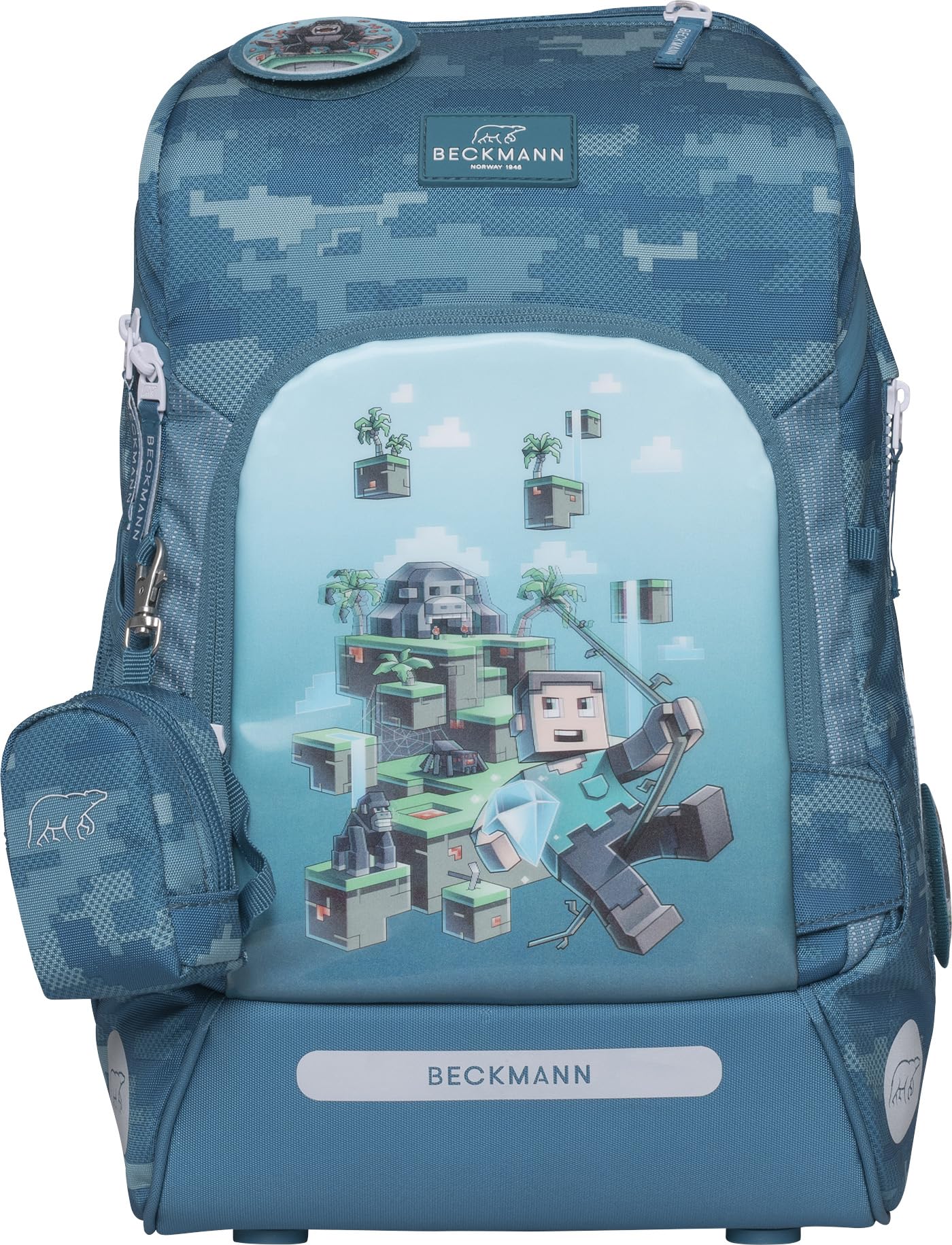 Beckmann ACTIVE AIR FLEX Ergonomic School Backpack for Kids –Lightweight, Adjustable, Expandable – Healthy Posture, Durable – Ages 6-8, Elementary 1st