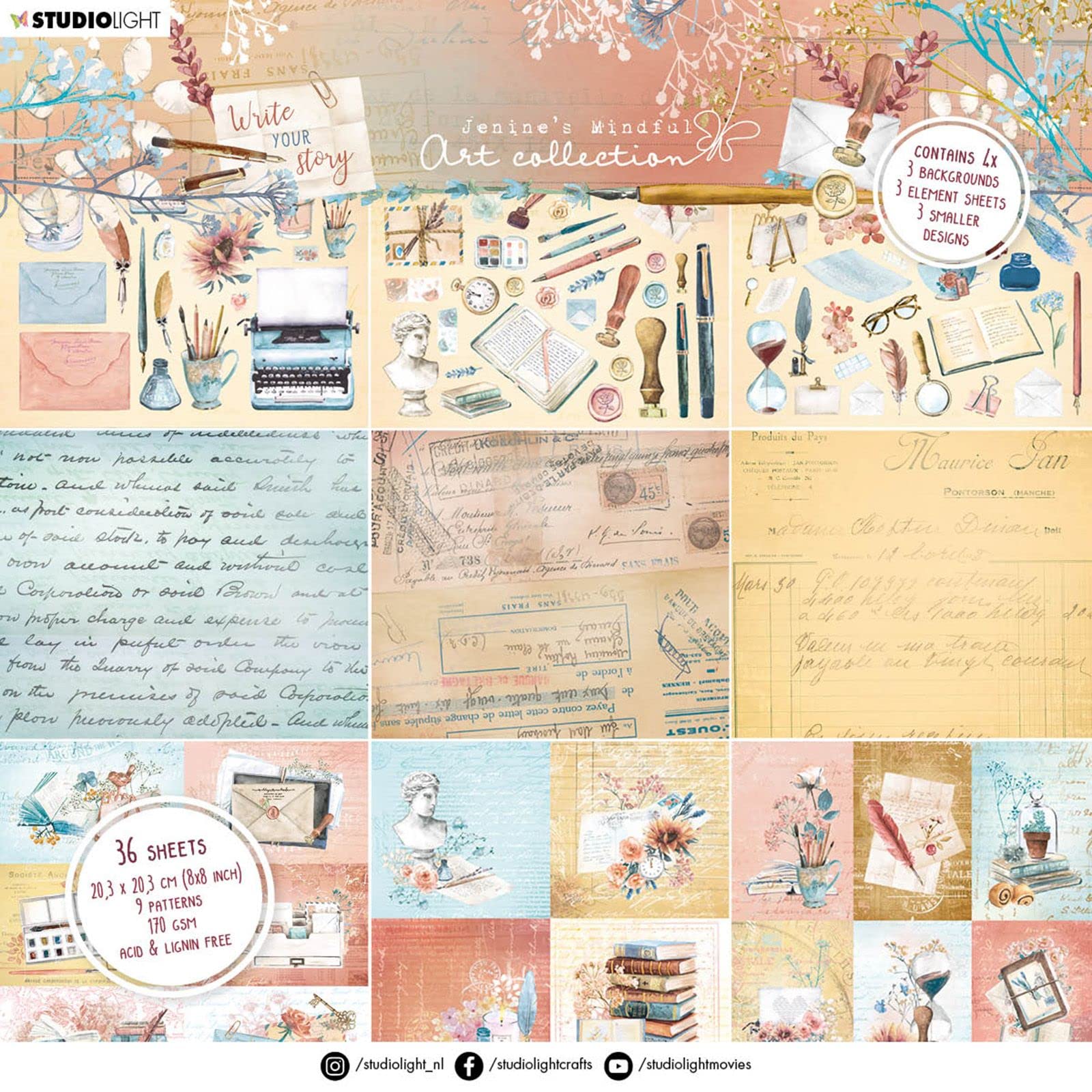 Studio Light Write Your Story Paper Pad Mixed Designs