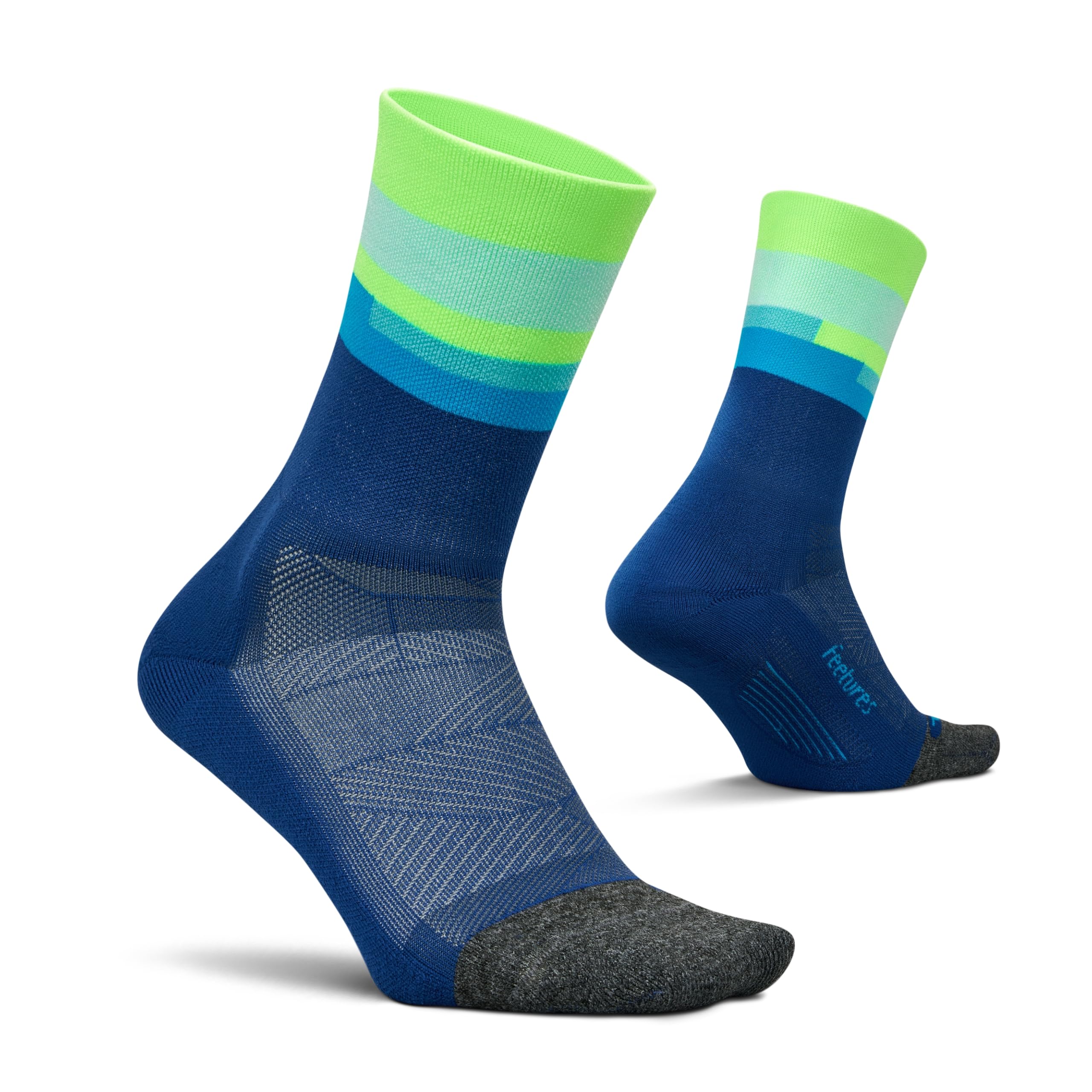 Feetures Elite Light Cushion Mini Crew Surfboard Blue Extra Large