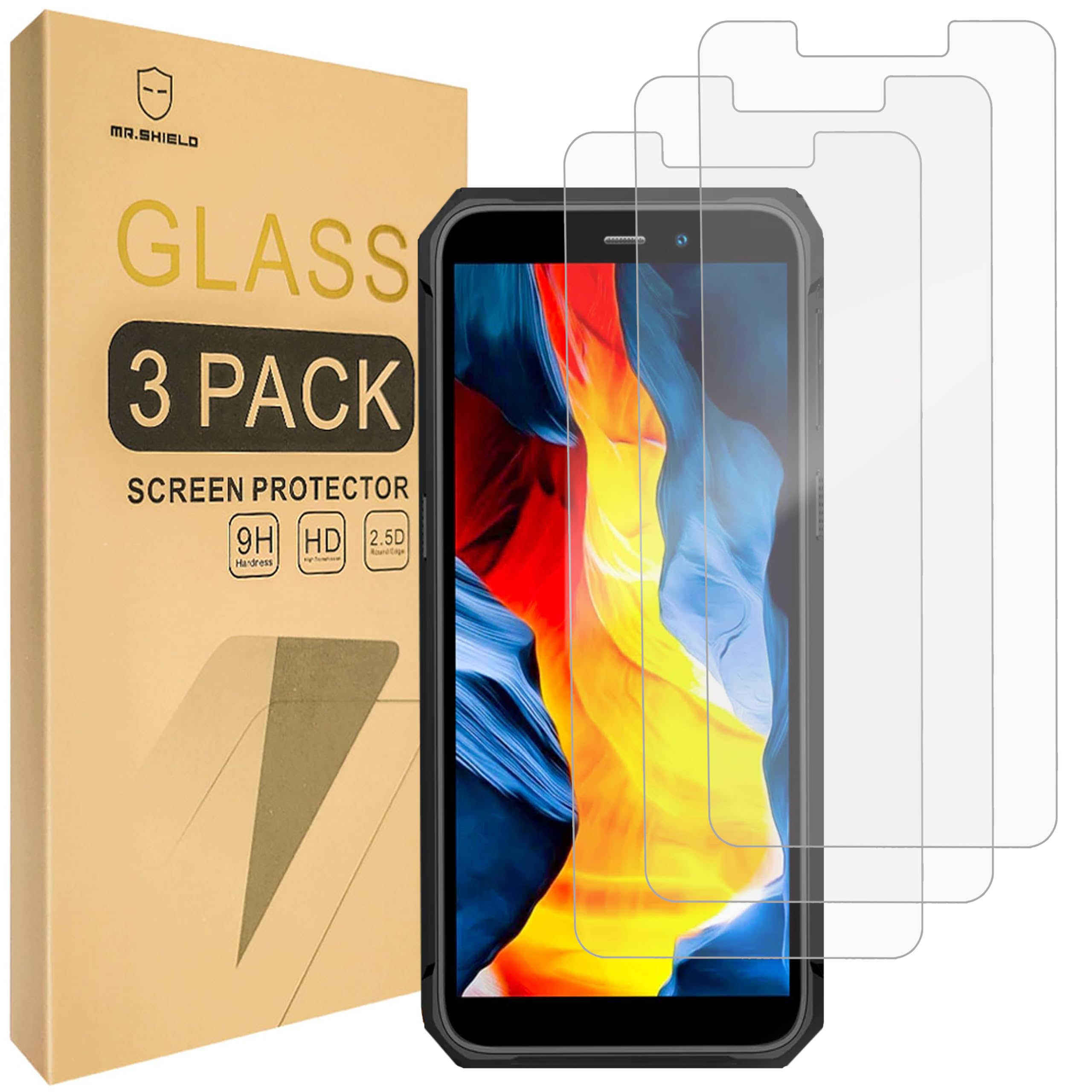 Mr.Shield Pellicola In Vetro Temperato Per Oukitel WP32 Pro (3 Pezzi) – Protezione 9H Anti-graffio