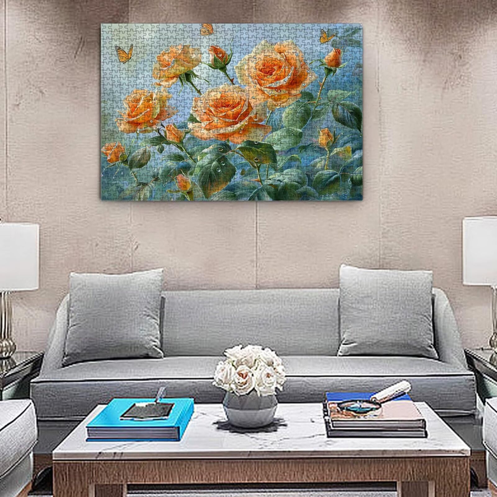 Jigsaw Puzzle, 4000 Pezzi Puzzle Classici, Rosa Puzzle Rilassamento Intelligence, Mpossibile Difficile Puzzles impegnativo per adulti Puzzles per Gioco Familiare, Regalo per Amore Amico Rosa K0F-237