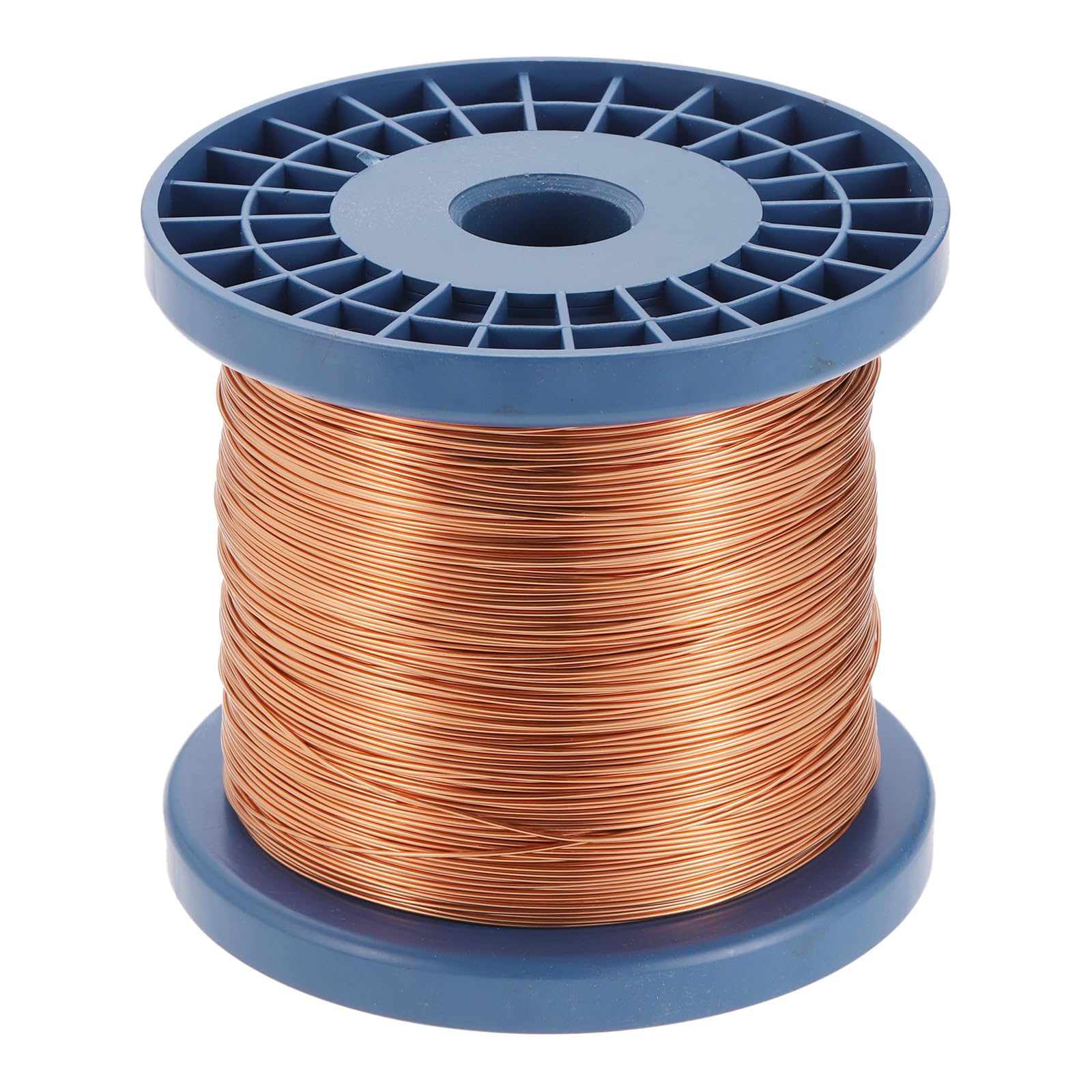 sourcing map Fil magnétique 24 AWG, fils de cuivre émaillé de calibre 24, bobine magnétique pour transformateur, moteur, électrique, grade F 311 Fahrenheit (155 °C)