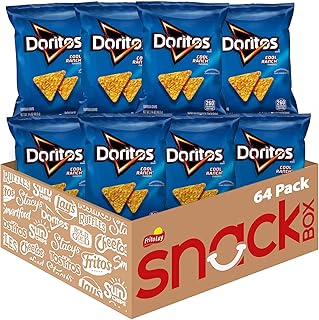 Doritos Flavored Tortilla Chips, Cool Ranch, 1.75 Ounce (Pack of 64)