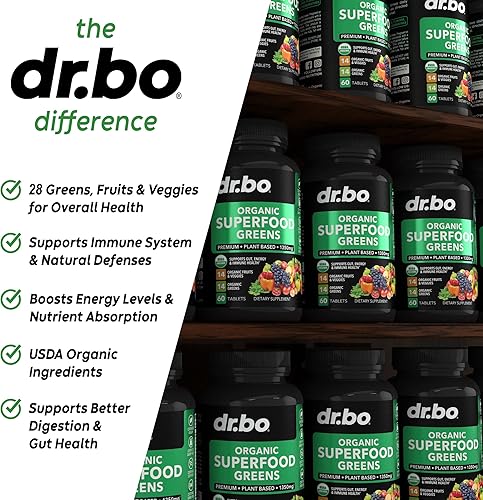 Miniatura 9 de Adrenal Support & Organic Superfood Greens & Fruit Supplements  Daily Energy Super Food Suplemento de frutas y verduras tabletas más alimentos