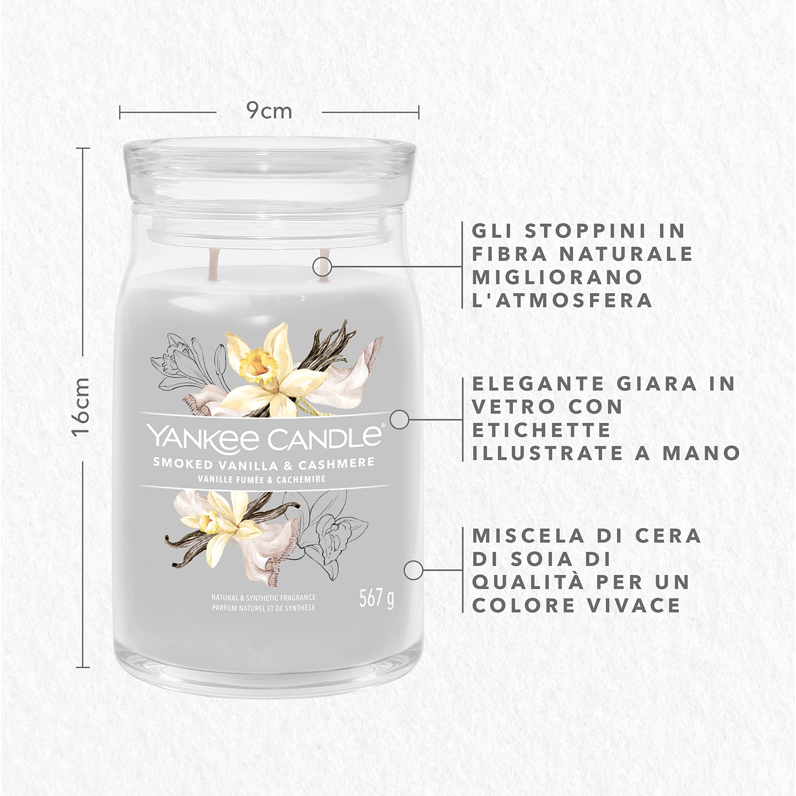 Jivisa Cozy Vanilla - Set Di Candele Profumate In Cera Di Soia, Versate A Mano, 90g, Per Casa E Camera Da Letto, Aroma Vaniglia