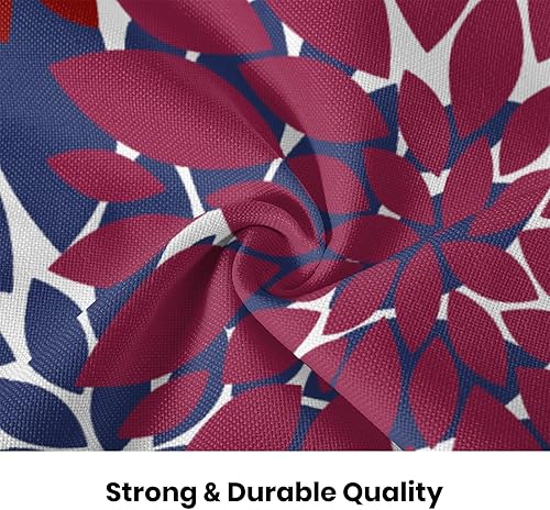 Vista 7 de Fundas de almohada de 18 x 18 pulgadas, 2 unidades, fundas decorativas modernas geométricas de dalia para sofá, decoración de flores de verano al