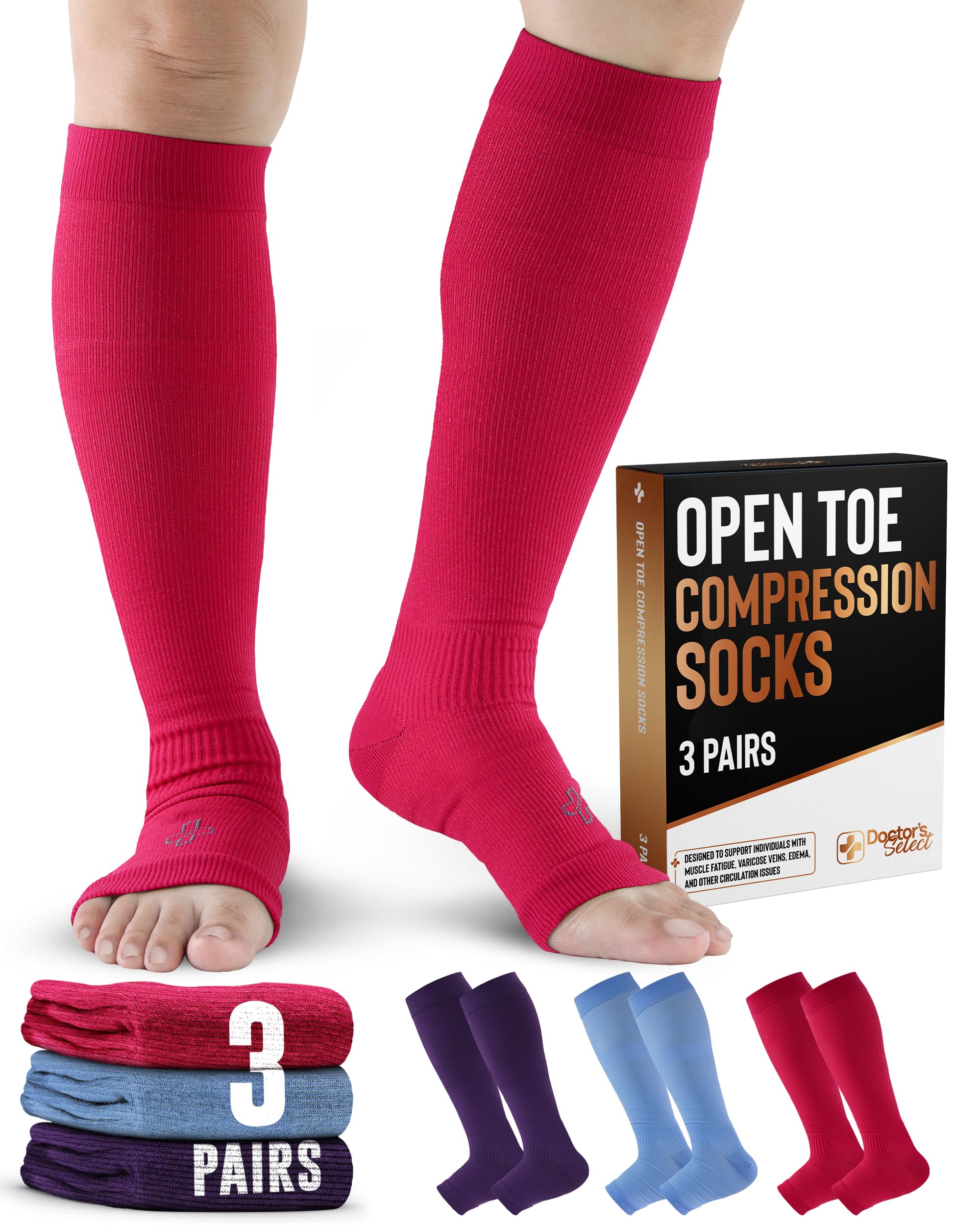 Doctor's Select Toeless Compression Socks