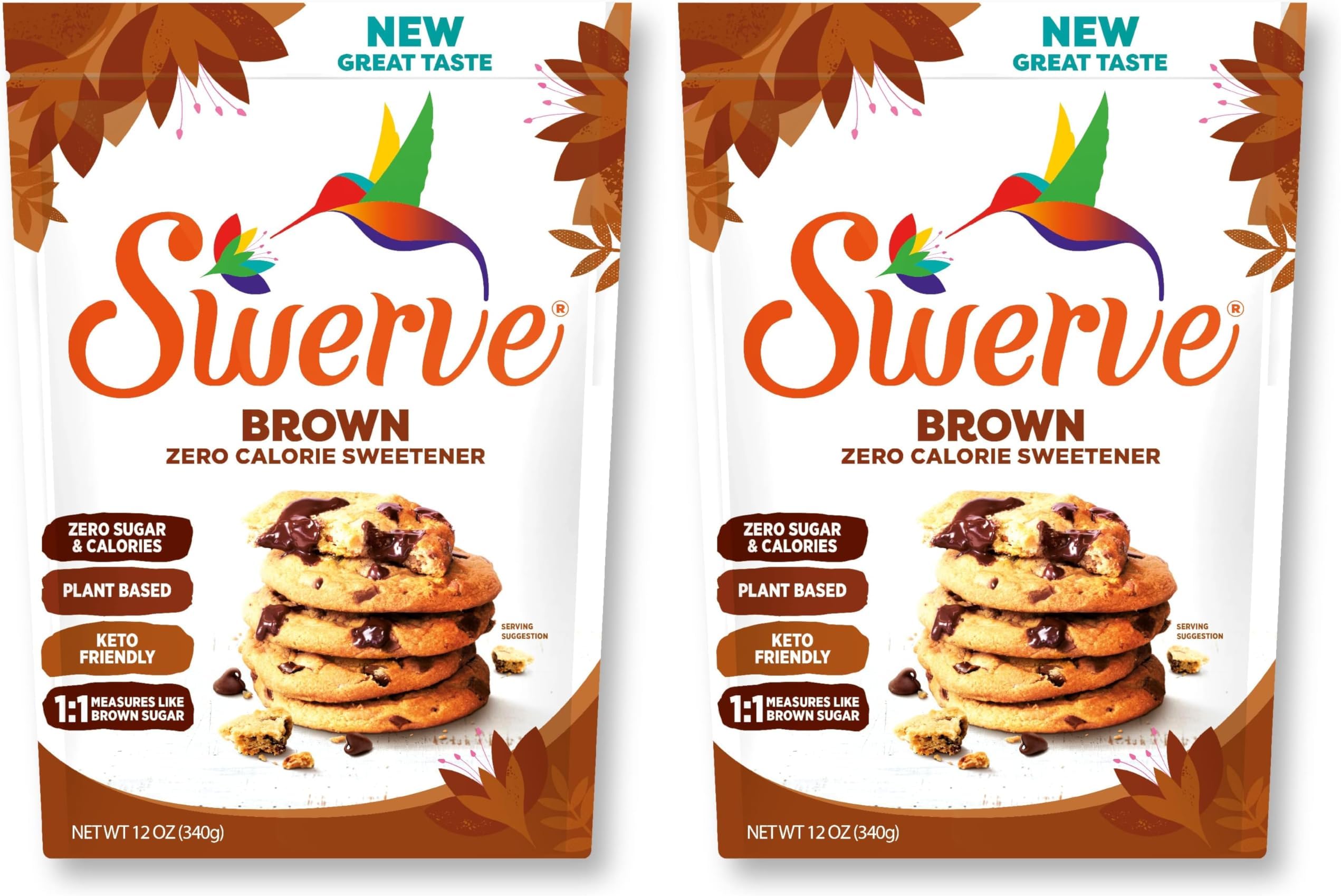 Ultimate Sugar Replacement Sweetener, Brown Sugar Substitute, Keto Friendly, Zero Calorie, Zero Sugar, Non-Glycemic, Gluten Free, 12 ounces (Pack of 2)