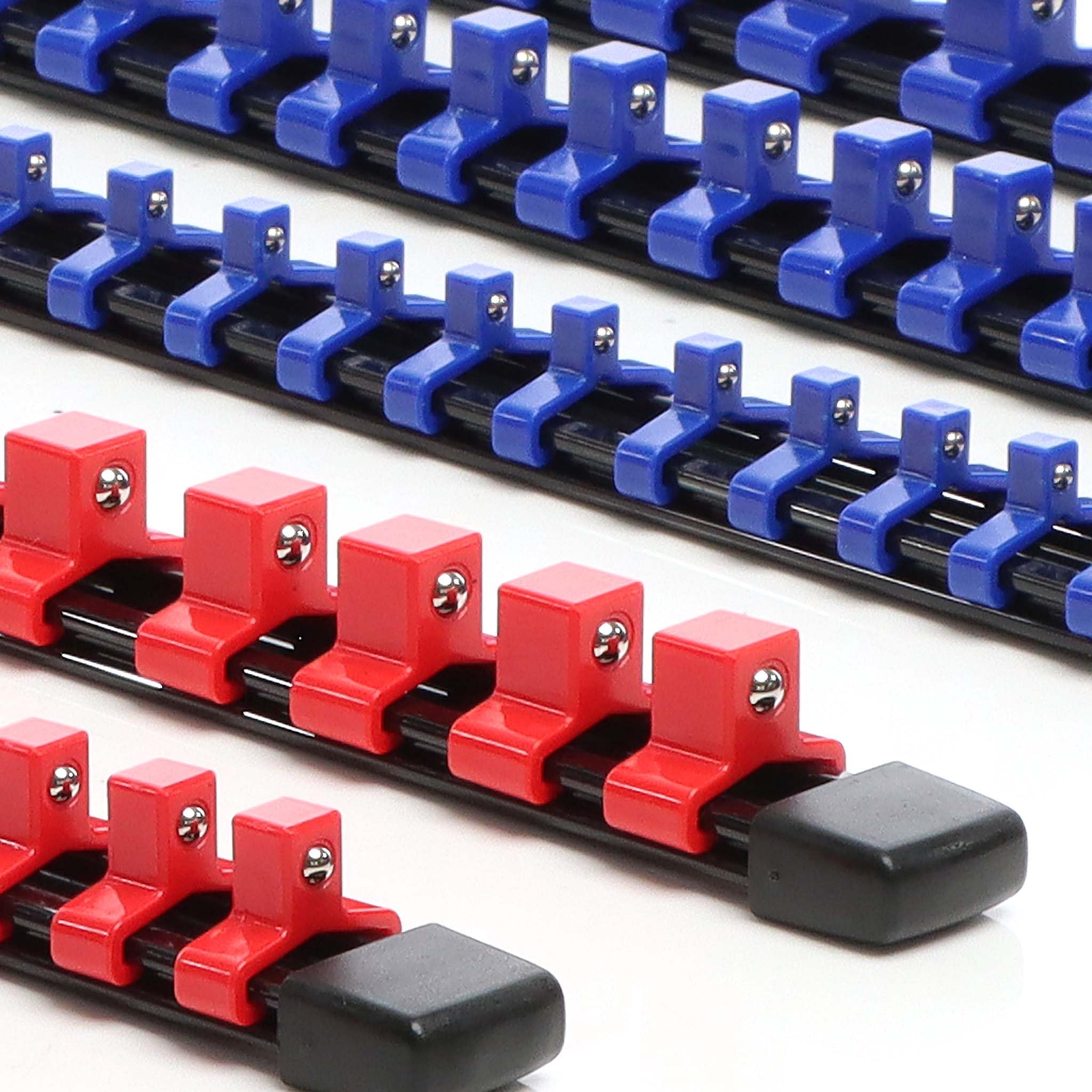 XPOtool 6x Porta bussole Supporti per bussole in ABS Guide per 86 punte 1/2", 1/4" e 3/8"
