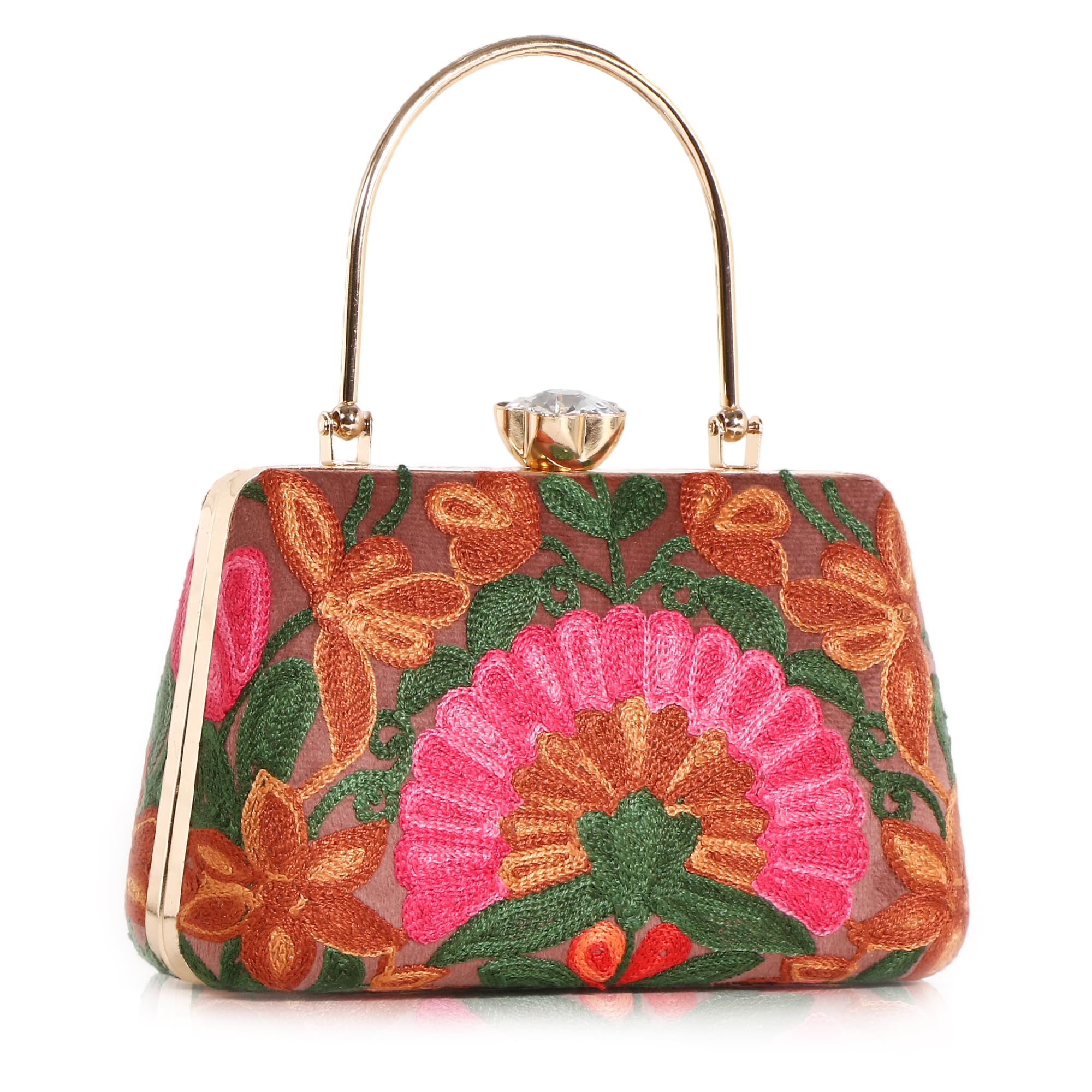 EXOTIC Embroidery Wedding/Party Bridal Type Sling/Clutch Bag (Peach) (B0D186WJVC) Amazon Price History, Amazon Price Tracker