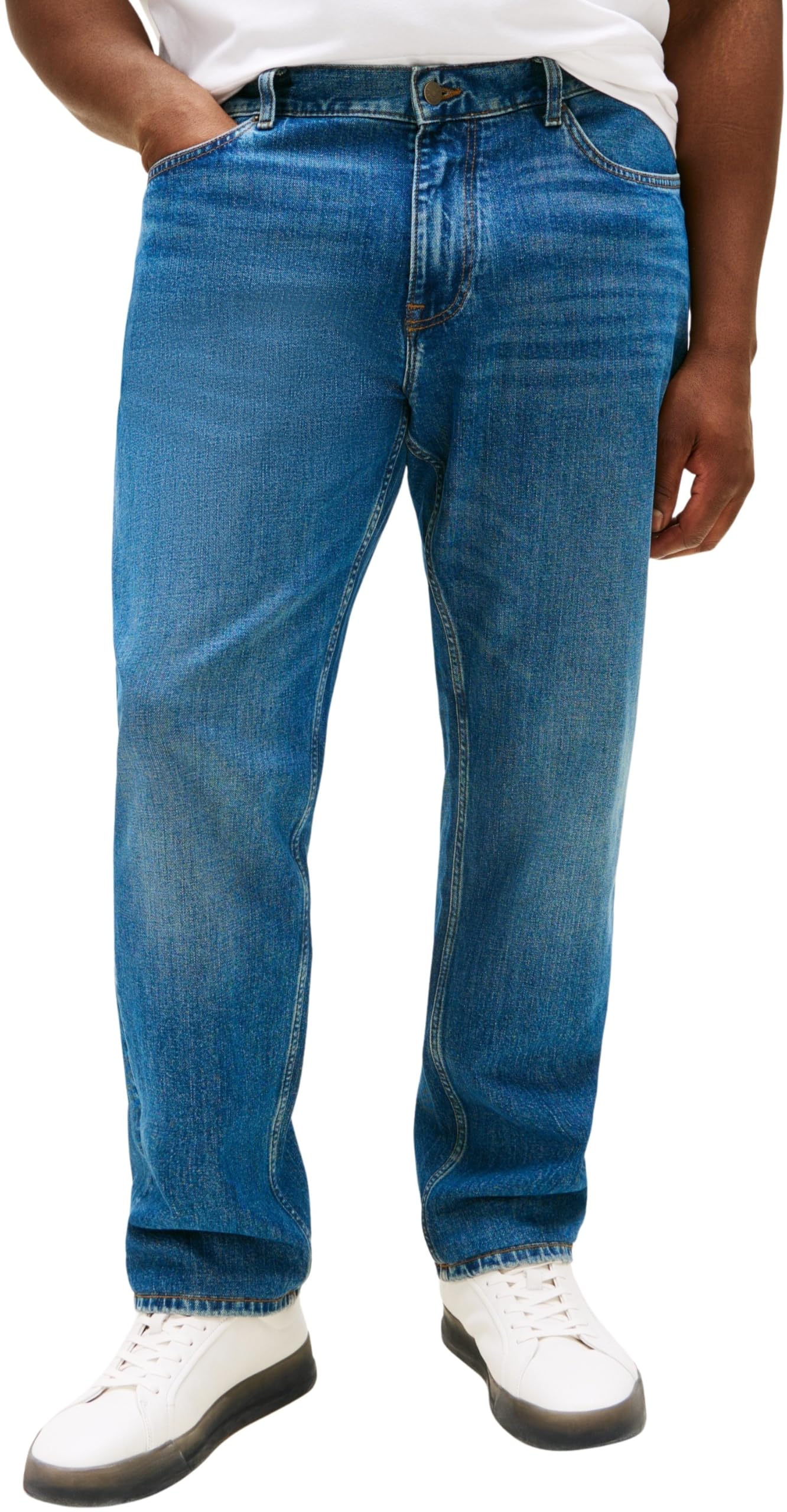 Tommy Hilfiger Men's Madison Mid Rise Jeans, Blue (Vista Indigo), 34W/40L