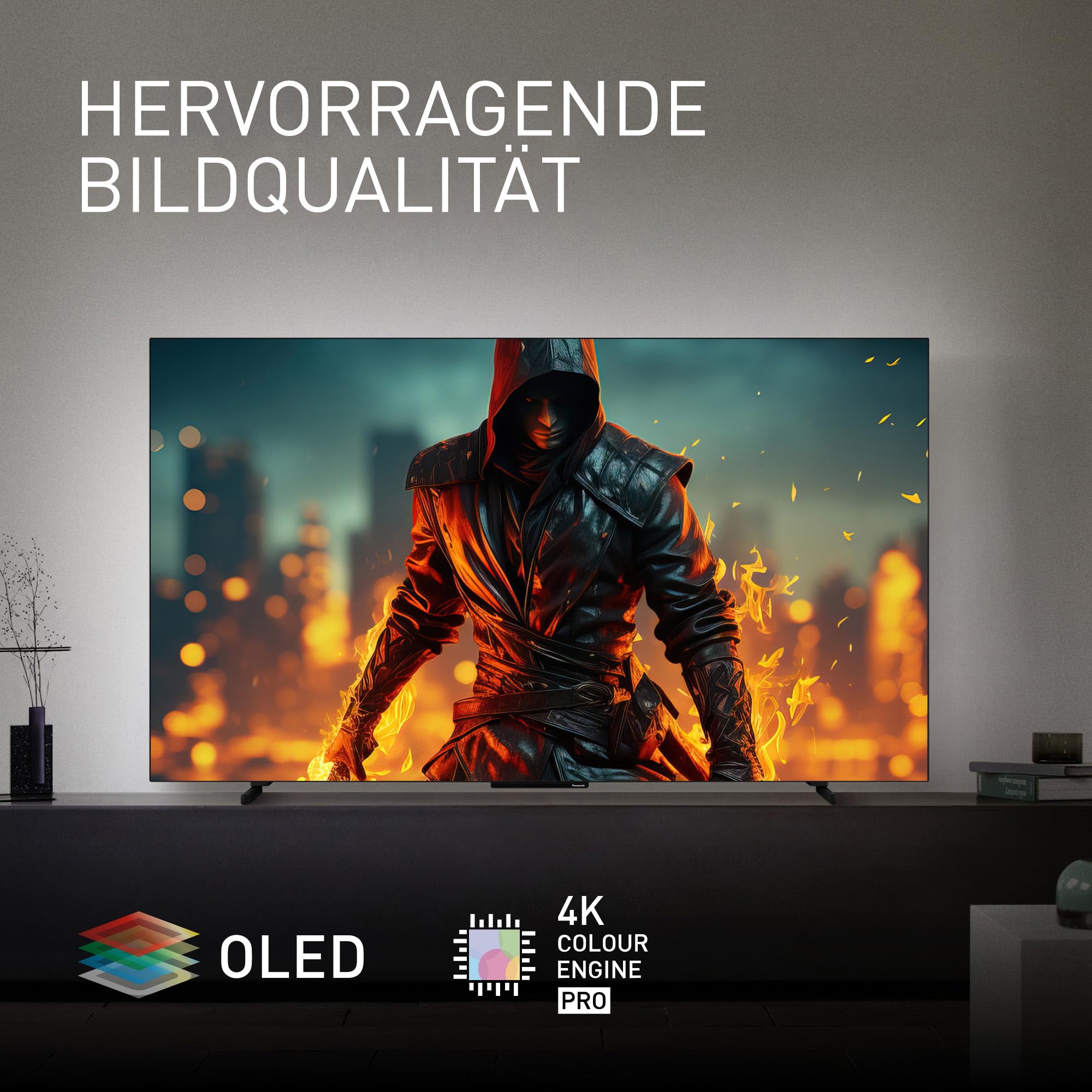 Panasonic TB-55Z60AEG, Z60A-Serie, 55 Zoll 4K Ultra HD OLED Smart-TV, 2025, TiVo, Dolby Vision & Atmos, Game Mode Plus, Alexa & Google Support, Bluetooth, Schwarz