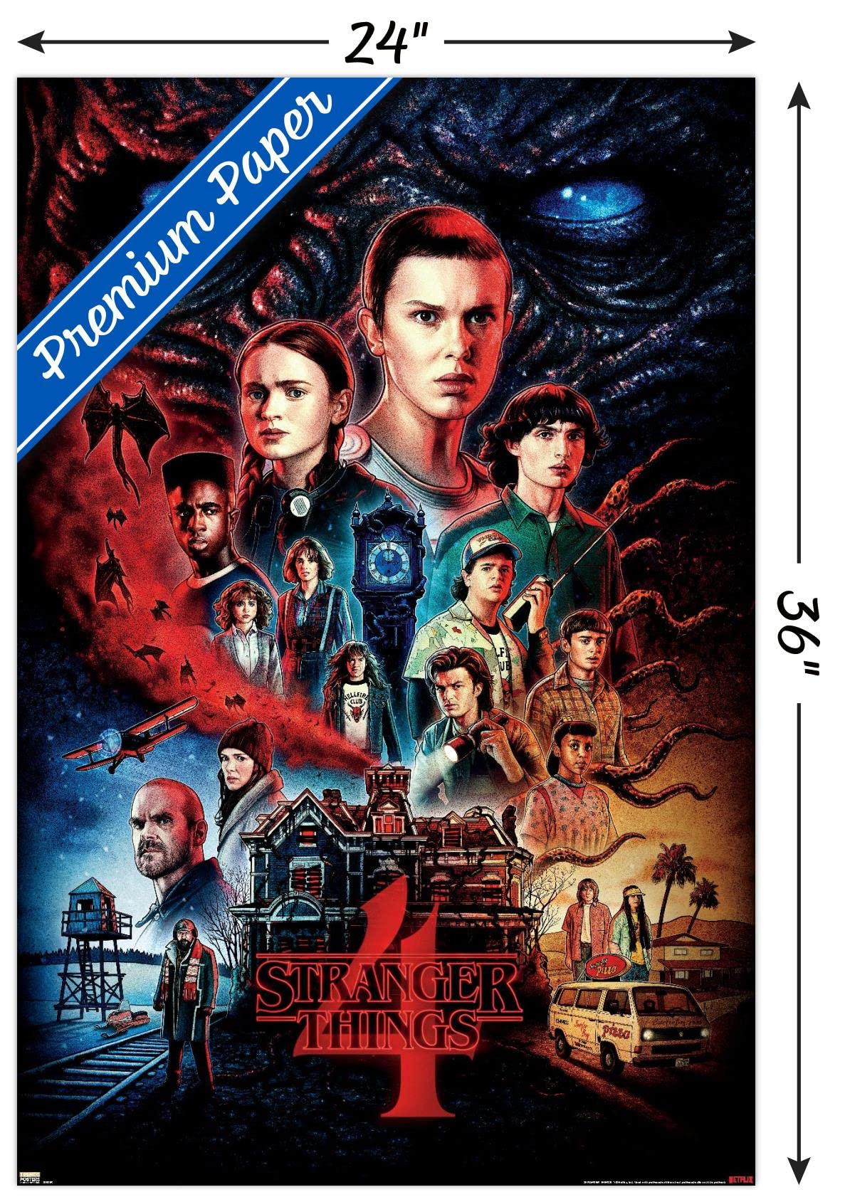Amazon.co.jp: 24X36 Netflix ストレンジャー・シングス:シーズン4 - 1