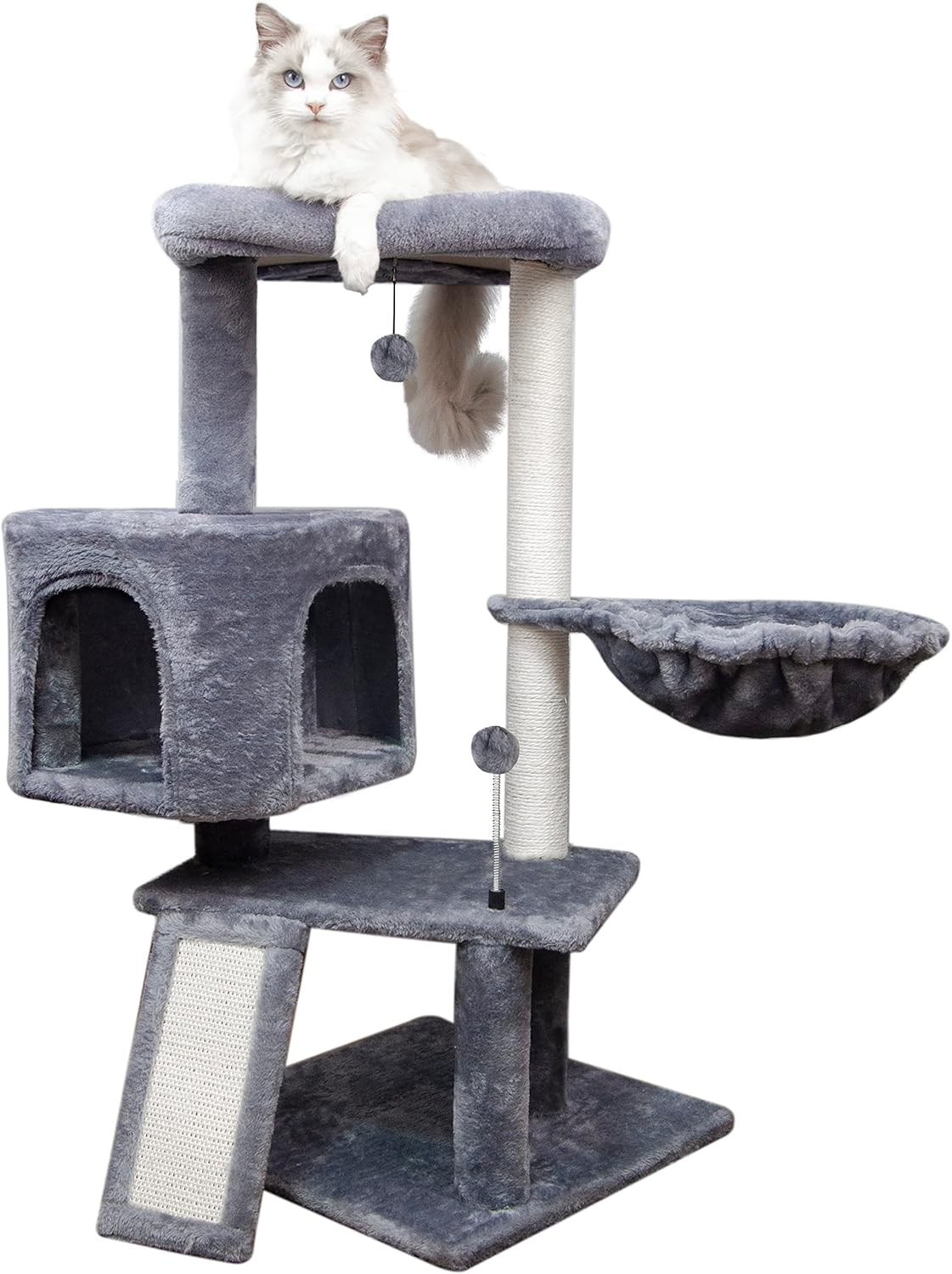 AIWIKIDE 36.6 Cat Tree Cat Tower with Scratching Posts for Indoor Cats,Cat Furniture