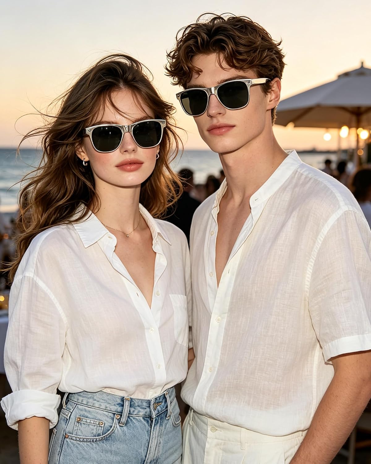 Sunglasses Bulk for Women Men, Retro 90s Metallic Party Favors image 2