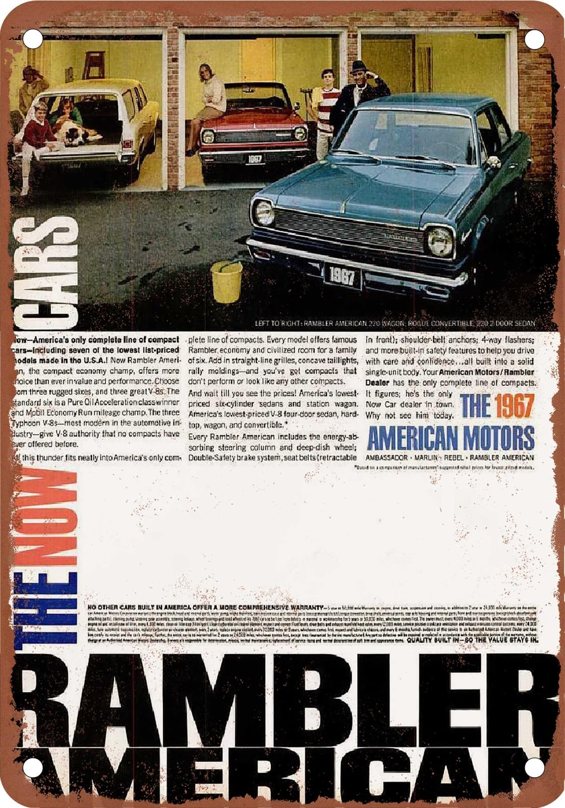 Miaomansenstore Metal Sign - 1967 American Vintage Ad 02 - Old Retro Rusty Look Home Decor