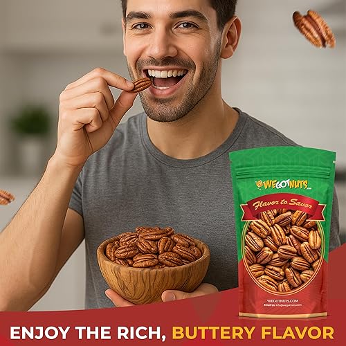 Miniatura 4 de Dos libras de nueces pecanas crudas - We Got Nuts