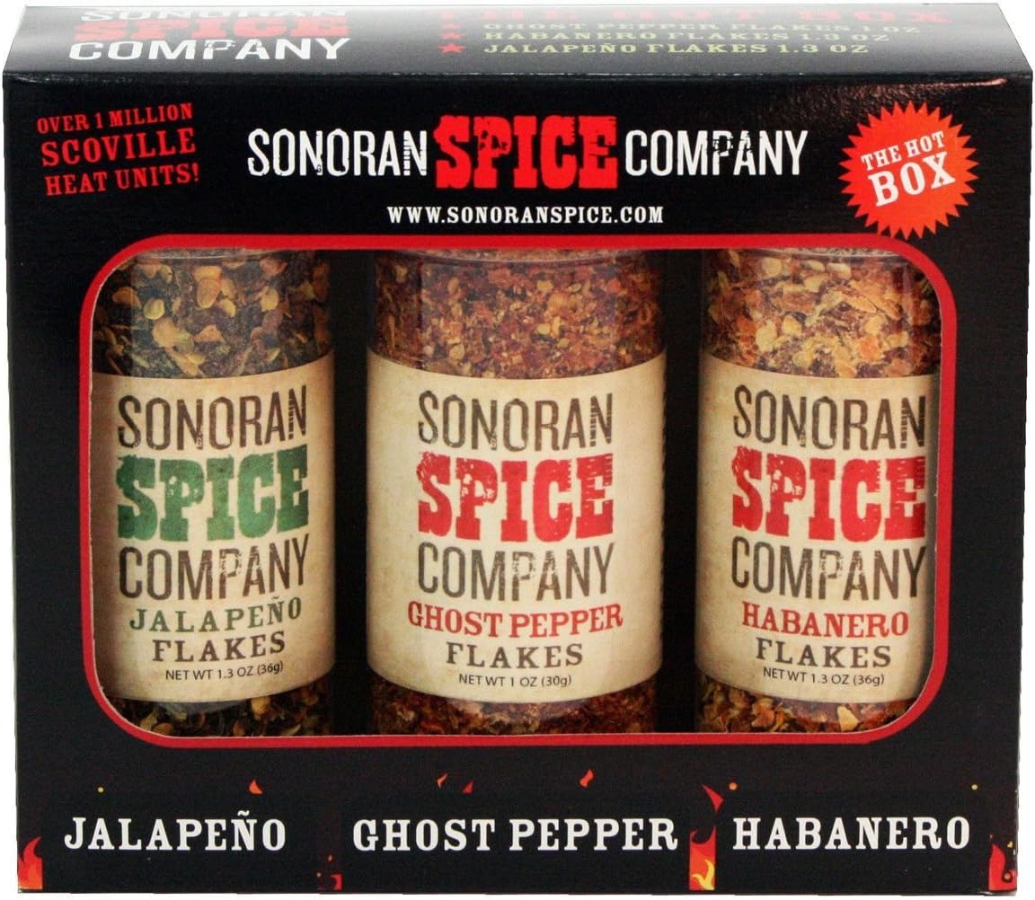 Ghost Pepper - Habanero - Jalapeno Flakes 3 Pack