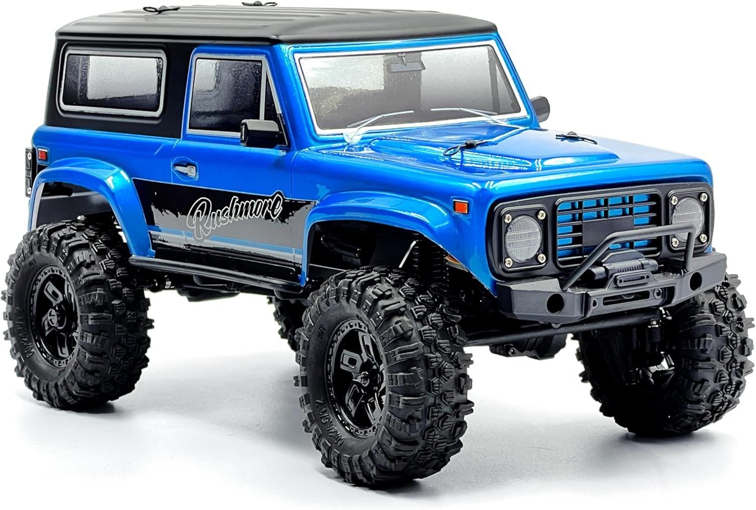 HOBBYPLUS CR-18P V3 Brushless Rushmore in Metallic Cyan - 1/18 Scale RC Truck Crawler with Off-Road RC Trucks Features, Portal Axles & Metal Gears - Ready-to-Run (1810416-V3)