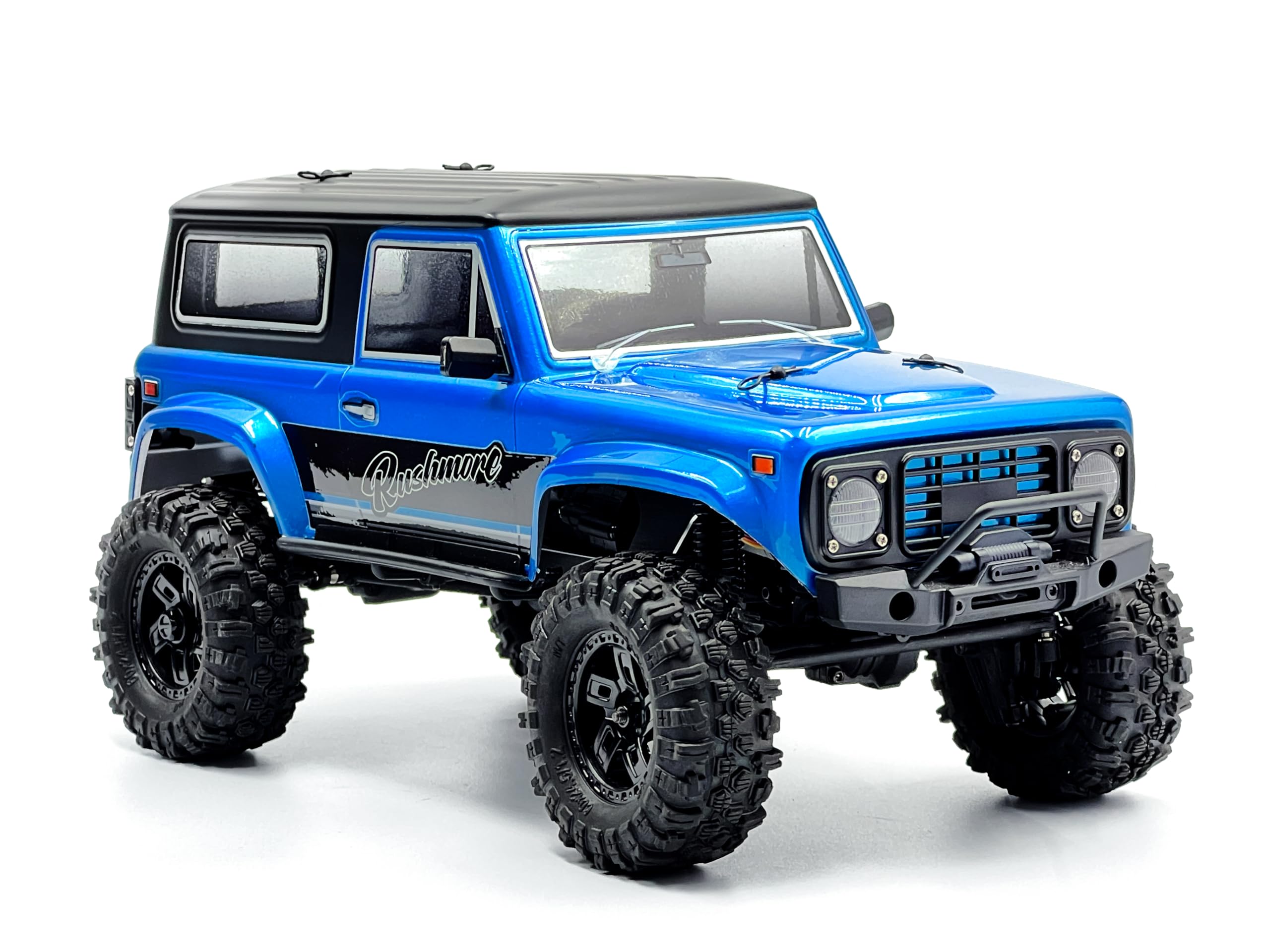 HOBBYPLUS CR-18P V3 Brushless Rushmore in Metallic Cyan - 1/18 Scale RC Truck Crawler with Off-Road RC Trucks Features, Portal Axles & Metal Gears -