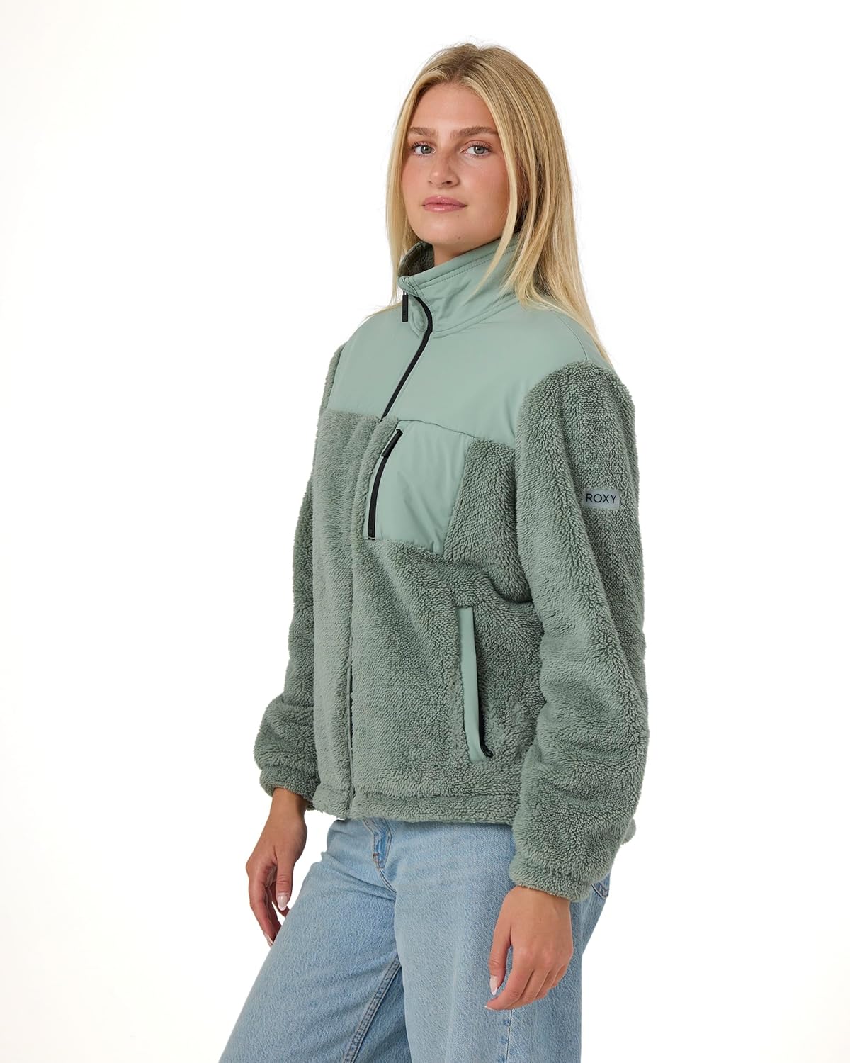 Roxy Women's Insulated Sherpa Bonded Shirt Jacket – Flannel Shirt