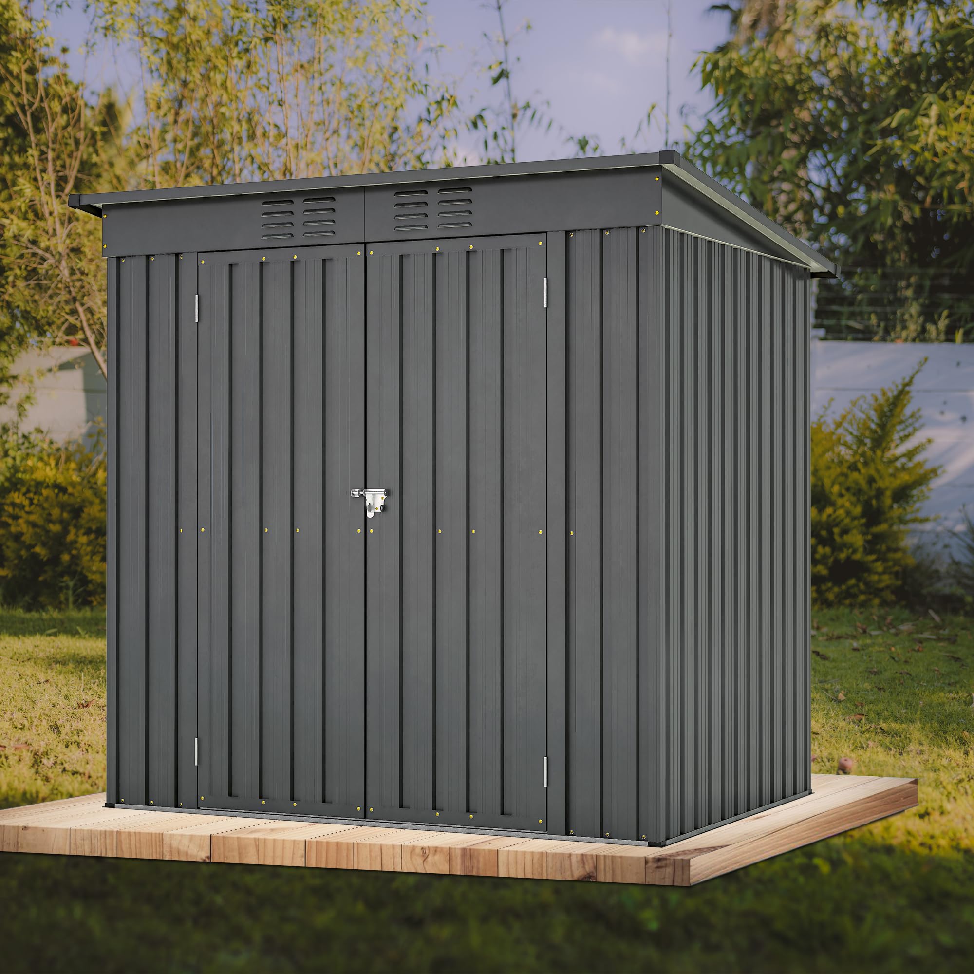 Amazon.com : Outdoor Storage Shed, 6 X 4 FT Large Metal Utility