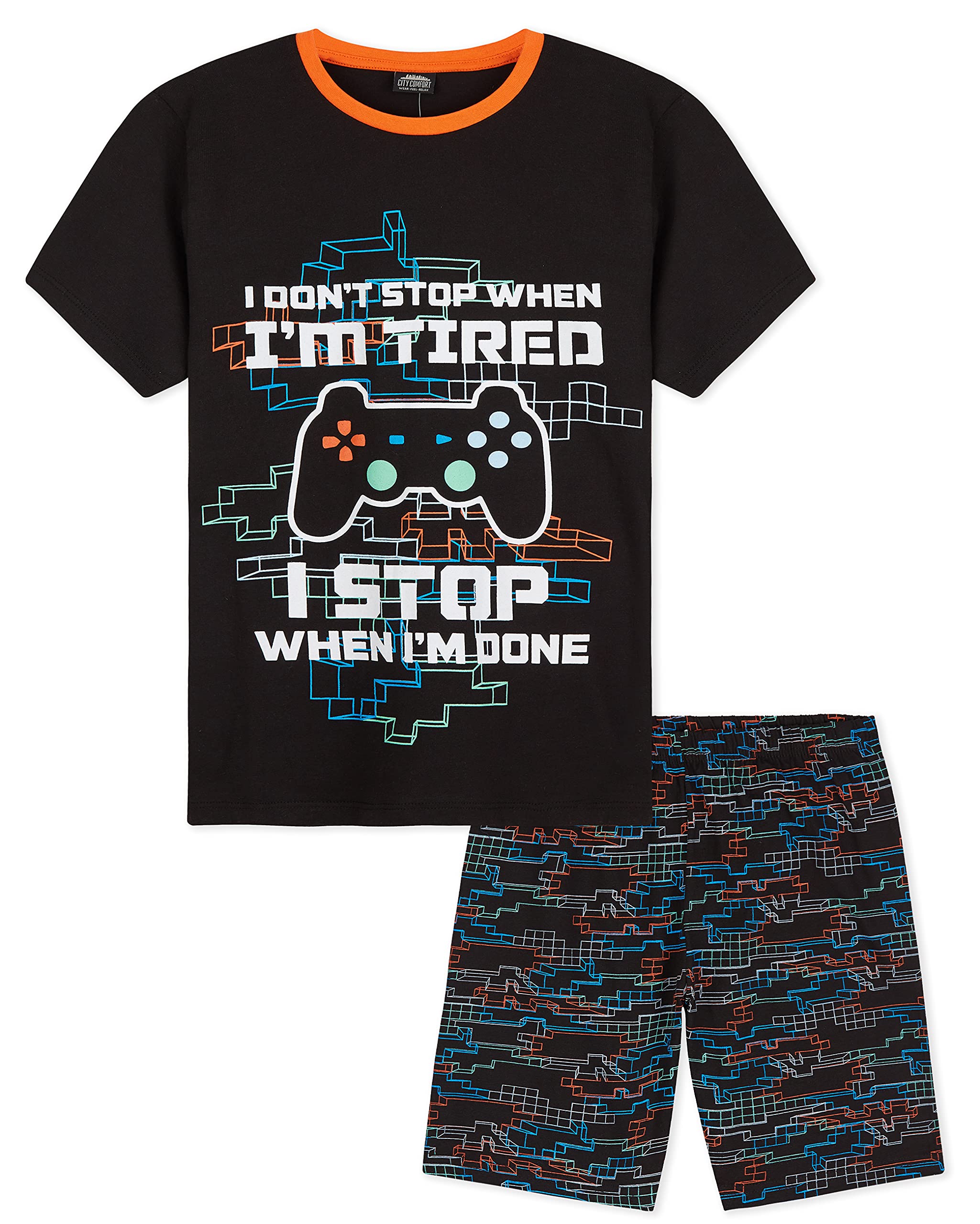 CityComfortBoys Pyjamas Set Short Pjs for Kids