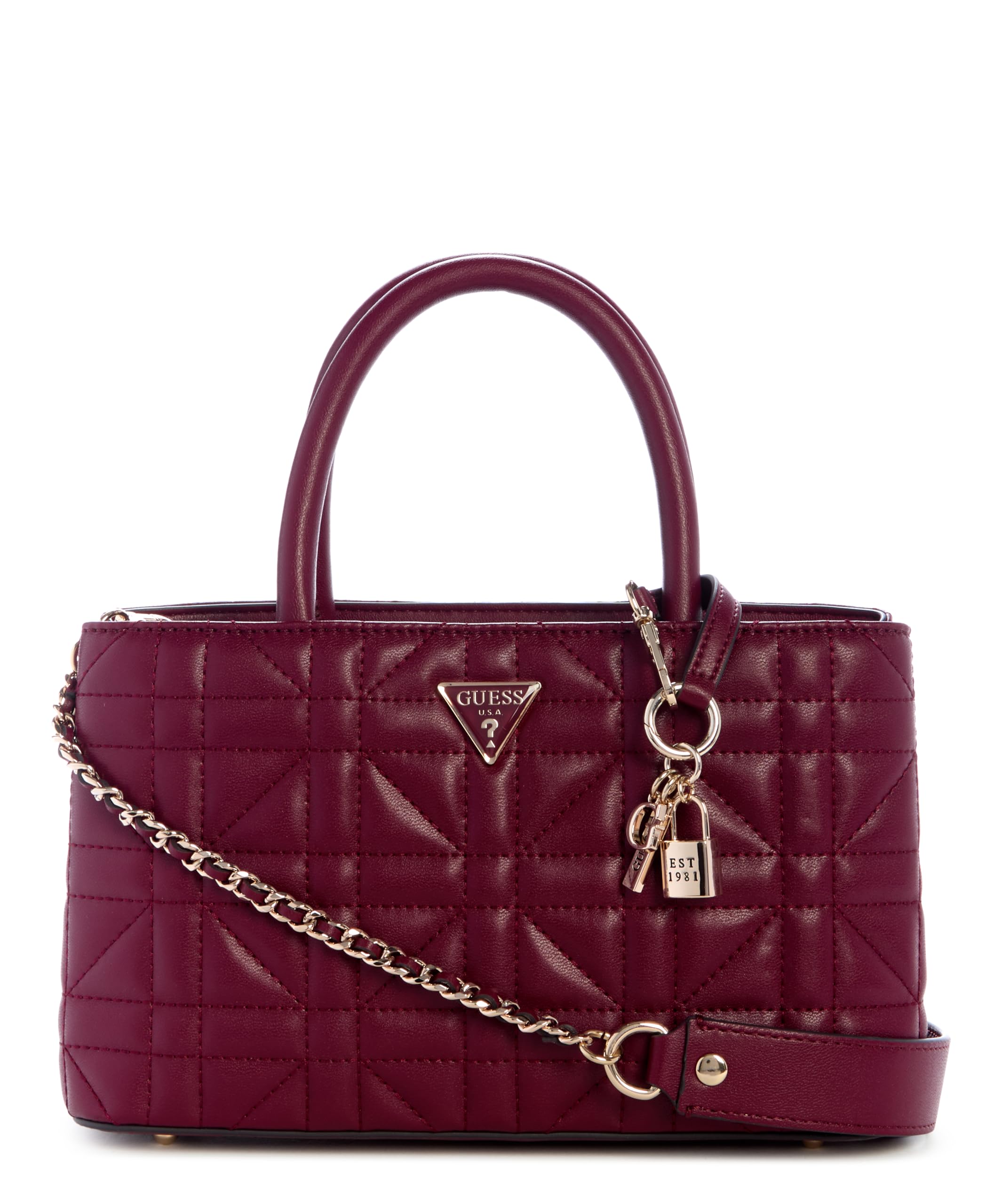 guess Women's Quilted Satchel| Ladies Purse Handbags | Gift For Ladies-picture-14