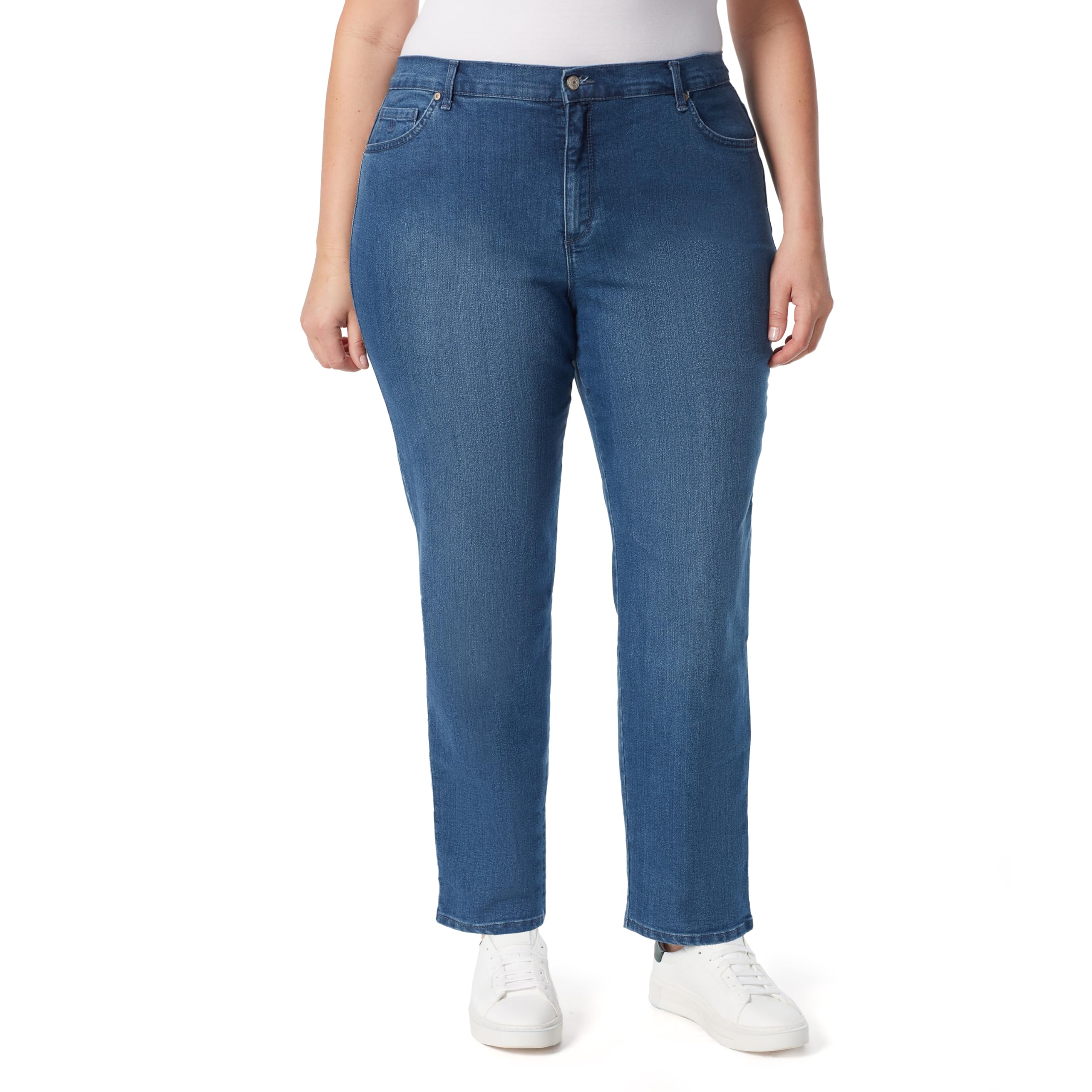 Gloria Vanderbilt Women's Amanda Classic High Rise Tapered Jean Plus Size