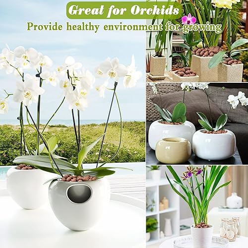 Miniatura 6 de ZeeDix Guijarros de arcilla expandida de 4 libras para plantas, bolas de leca de 4 a 0.630 in, medios de cultivo agregados de arcilla, piedras de