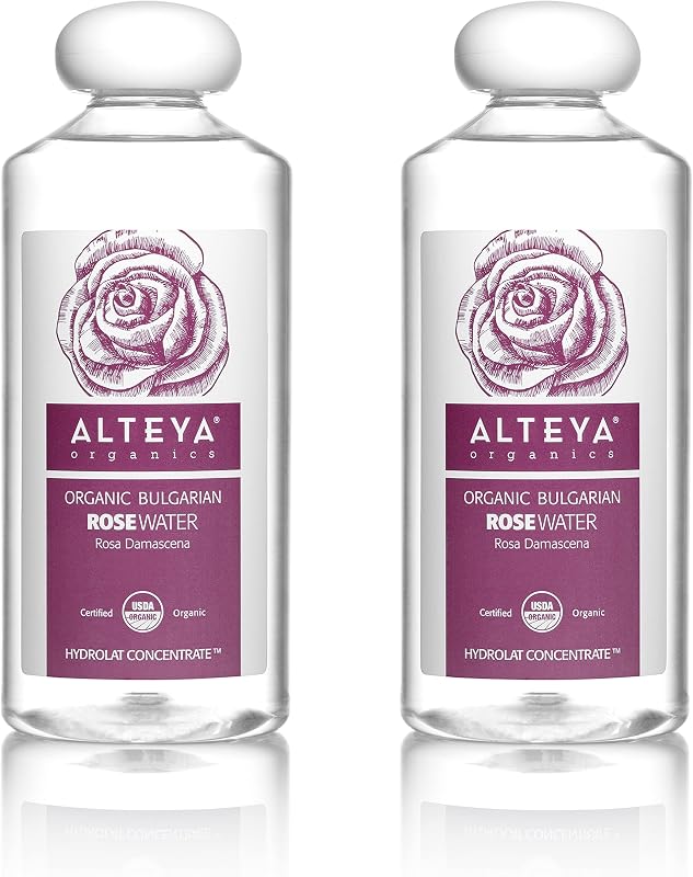 Alteya Água de Rosas Orgânica para o Rosto, 2 frascos de 510 mL
