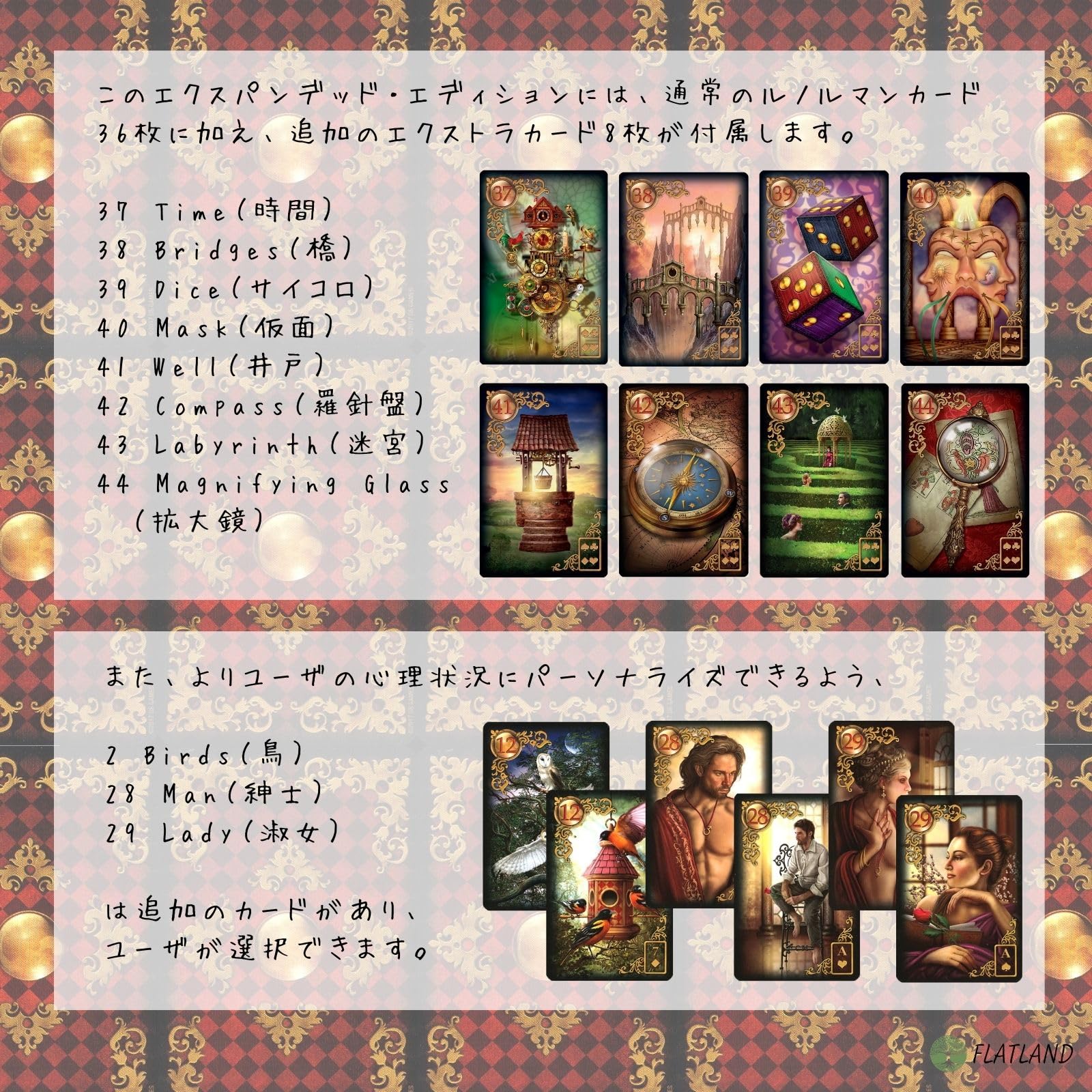 ワンダーランド・ルノルマン・デッキ - クイーン・オブ・ハーツ・エディション ワンダーランド・ルノルマン・デッキ - クイーン・オブ・ハーツ