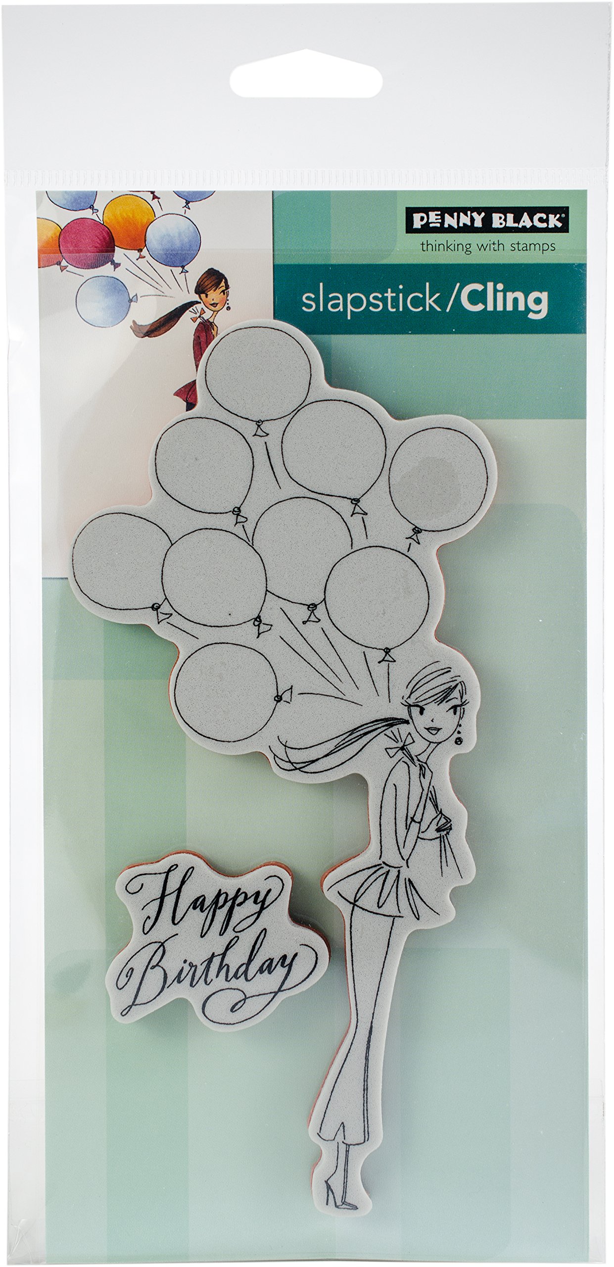 Penny Black Cling Stamps-Birthday Balloons