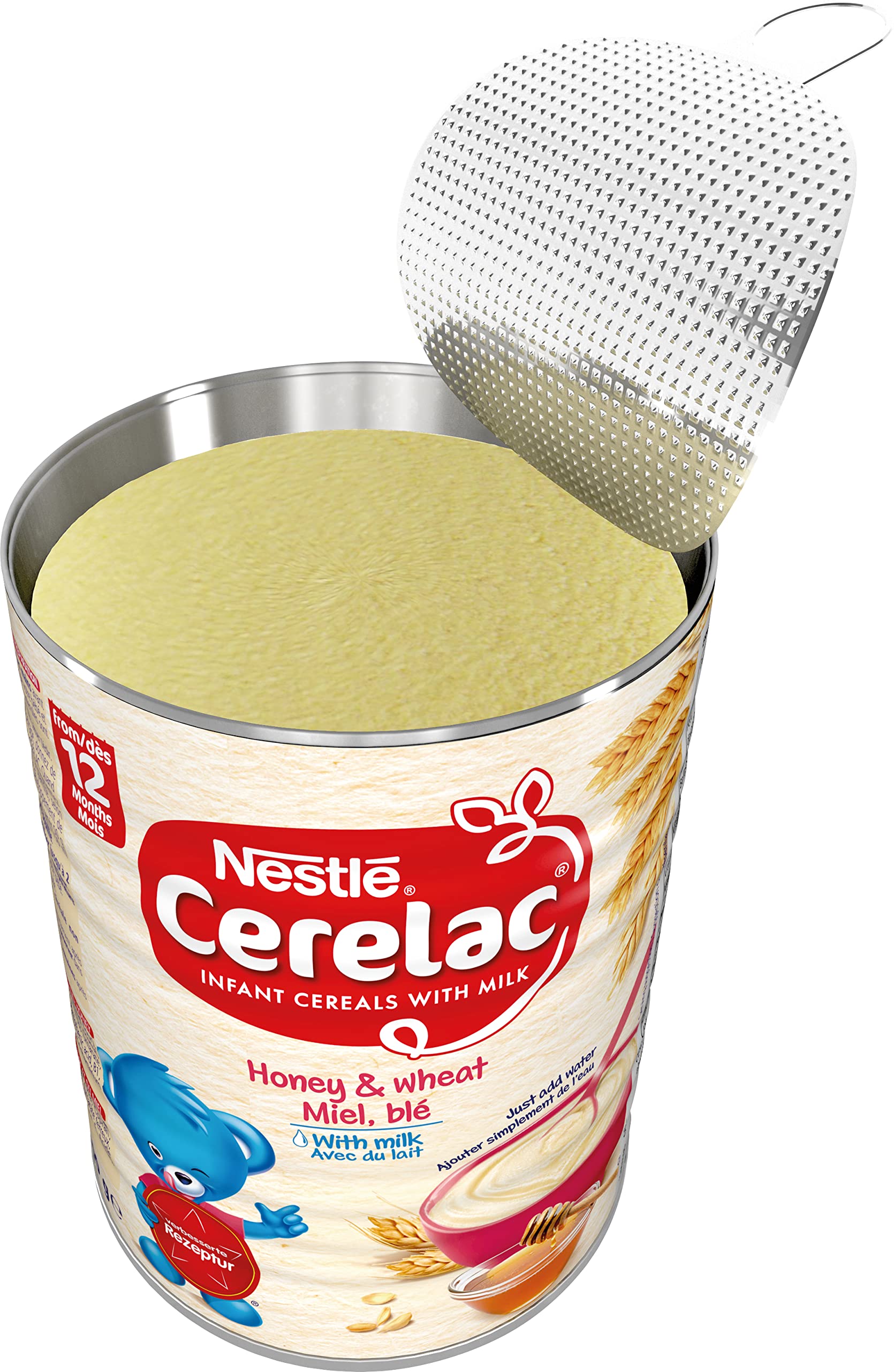 Nestlé CERELAC Milch-Getreidebrei mit Honig – die weltweite Nr. 1 der Babybreie, ab dem 12. Monat, 6er Pack (6 x 400g)