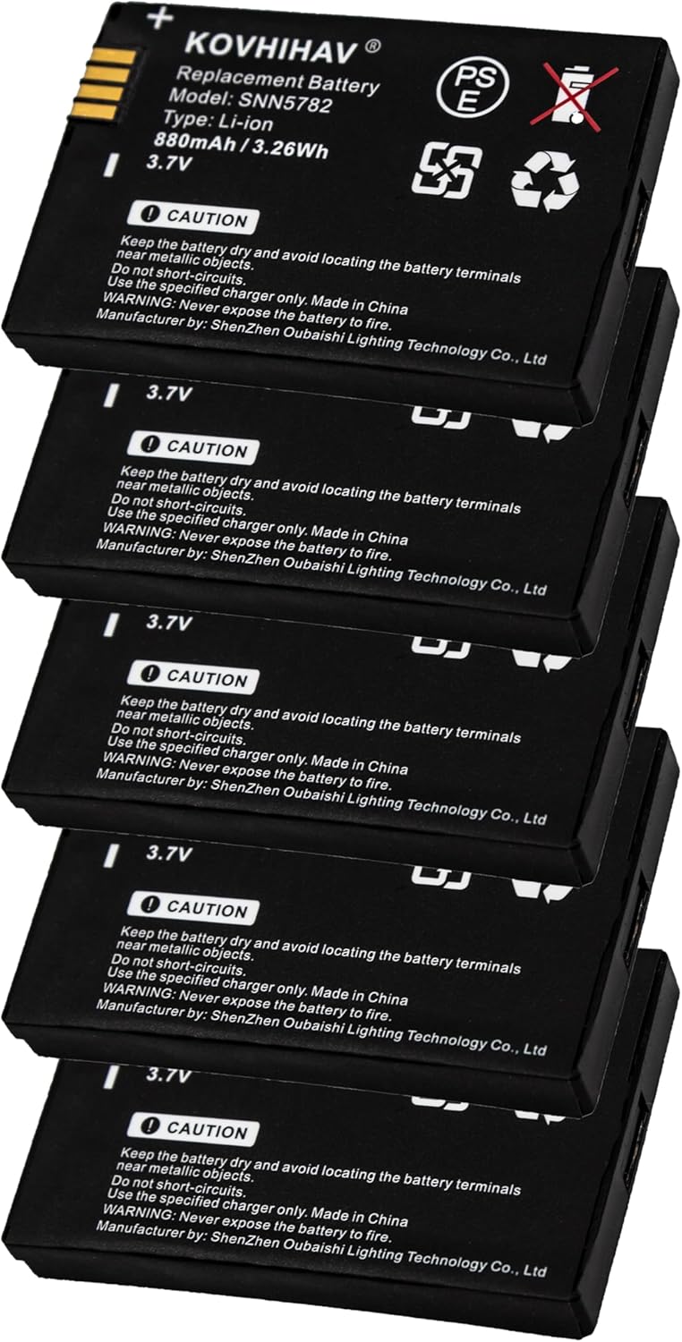 5 Pack CLP1010 Battery Compatible with CLP1040 BT60 HKNN4014 HKNN4014A CLP Series Two-Way Radio