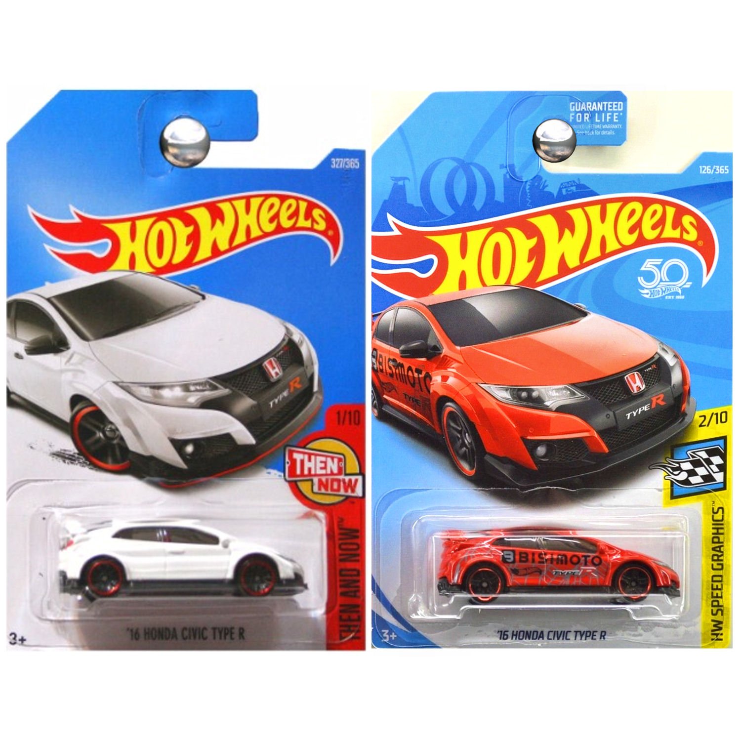 Hot Wheels 2017 and 2018 Then Now Speed Graphics 2016 Honda Civic