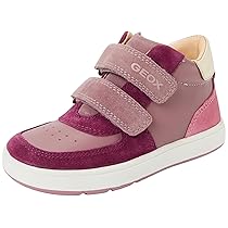 Geox B Biglia Girl, First Walker Shoe Bimba 0-24, Rose Smoke Dk Purple, 21 EU