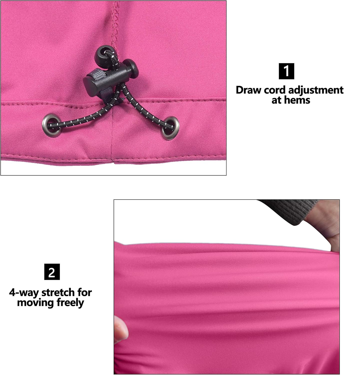 Little Donkey Andy Women's Lightweight Softshell Vest, Windproof Sleeveless Jacket for Running Hiking Travel - Image 5