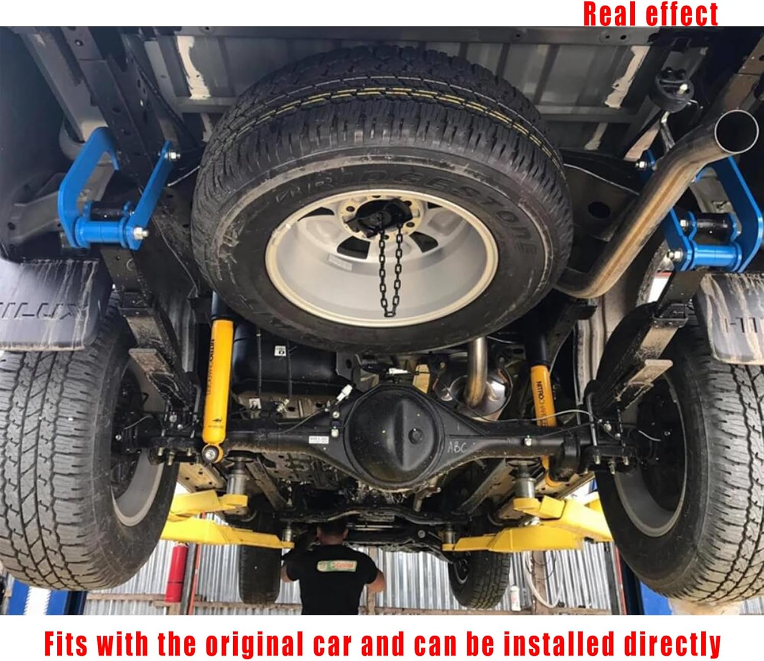 Rear Leaf Spring 2" Lift G-Shackle Extended for Hilux REVO 2.8 Liter Engine,Leveling Shackles Body Lift Kit