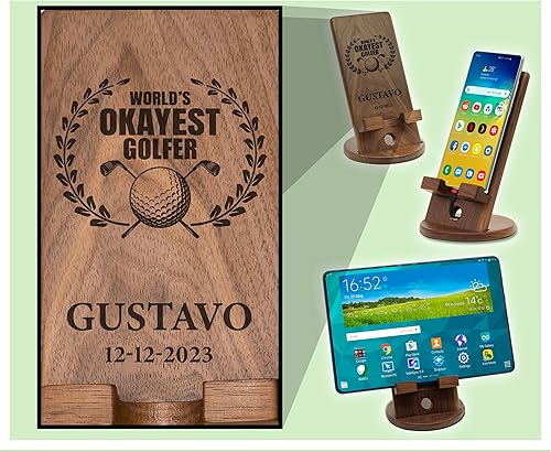 Taidesor Regalos personalizados de Gustavo de golf para hermanos, organizador de escritorio, regalo personalizado del golfista 76ers del mundo del