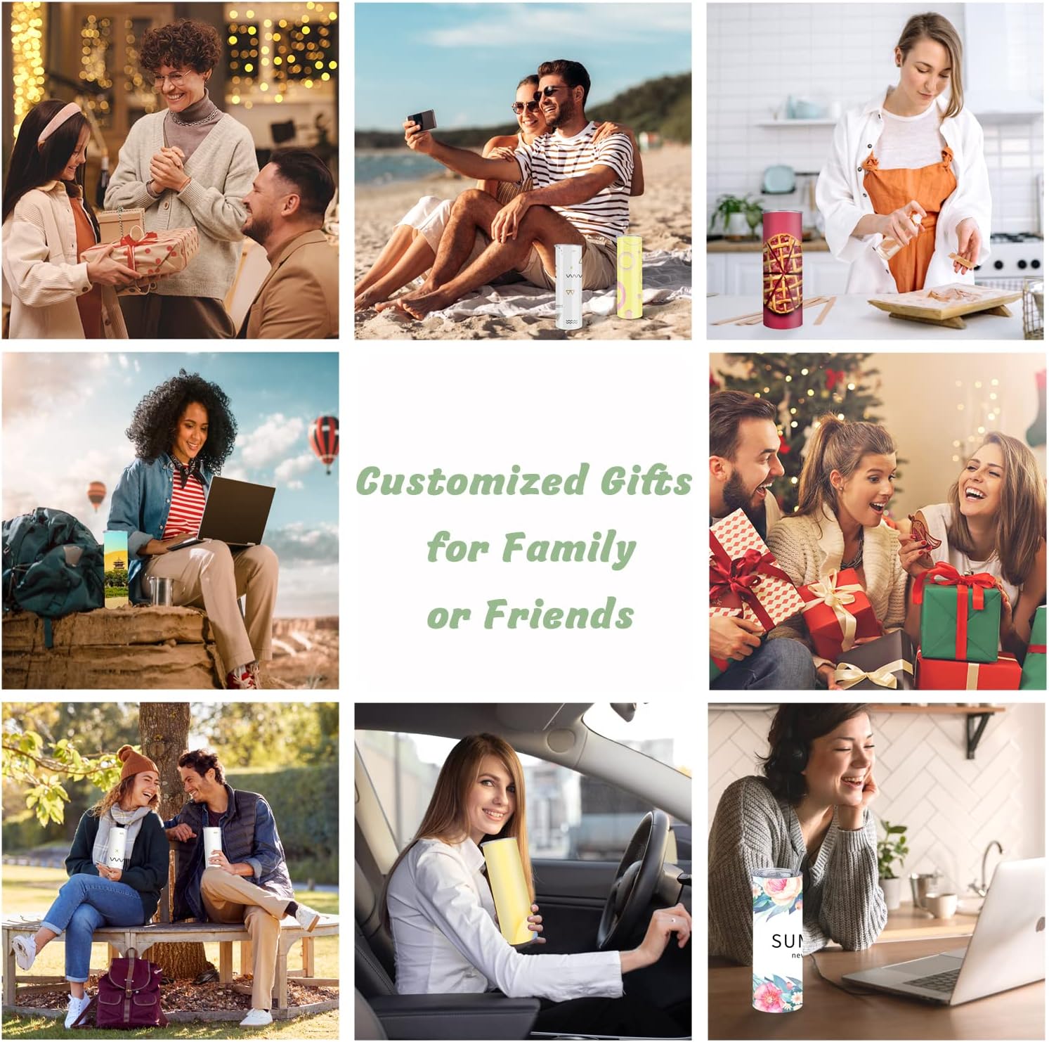 10 Pack 20 oz Sublimation Tumbler Blanks Skinny Straight Tumblers Bulk Stainless Steel Insulated Sublimation Tumblers 20oz with Lid and Straw, Gift Box - Image 6