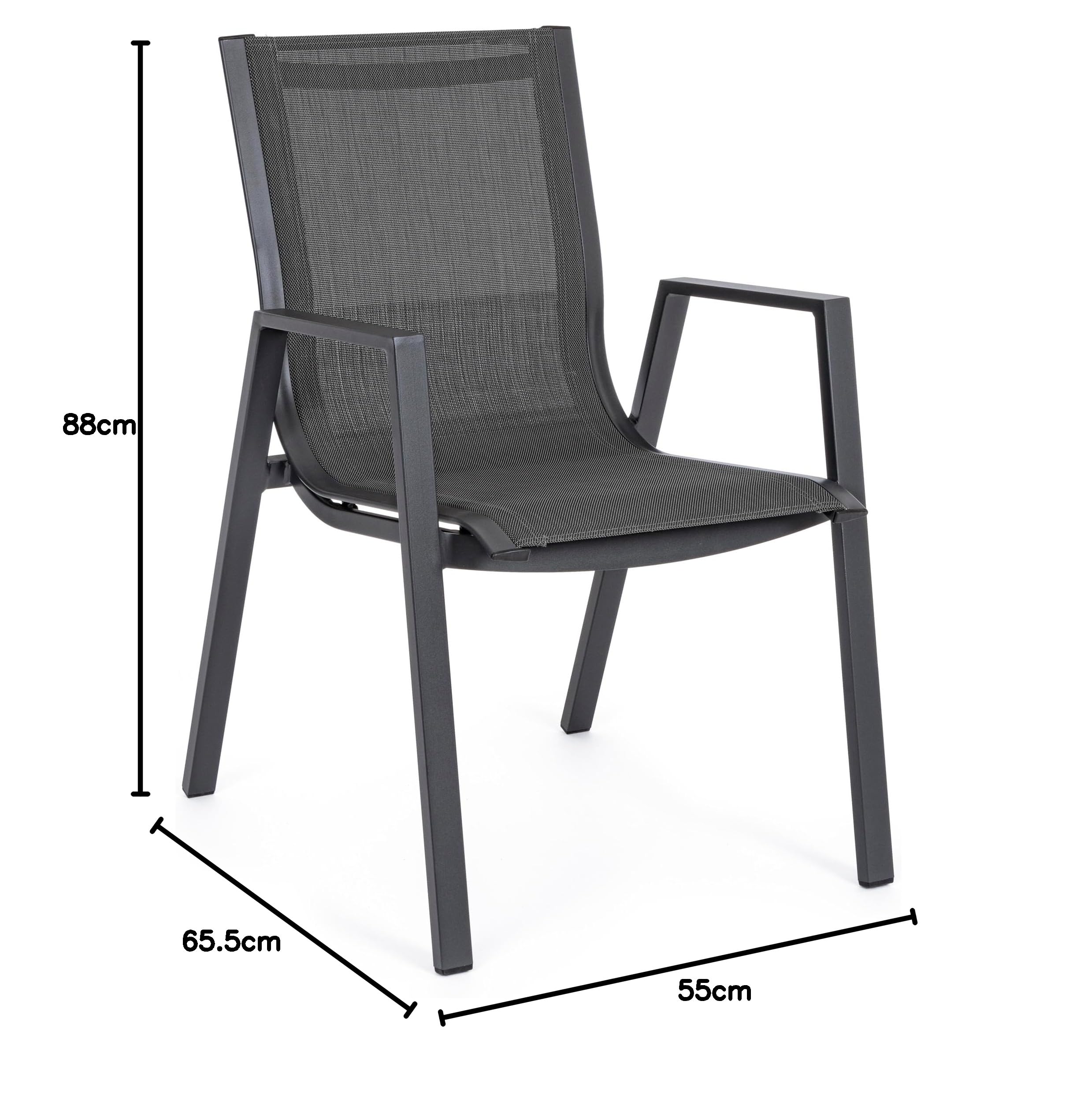 Bizzotto sedia c-br pelagius antracite yk13
