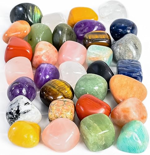 Miniatura 1 de ZAICUS Piedras rodolitas de rodolita de 1 libra, cristales pulidos curativos, piedras naturales, Feng Shui, equilibrio de chakras, buena suerte,