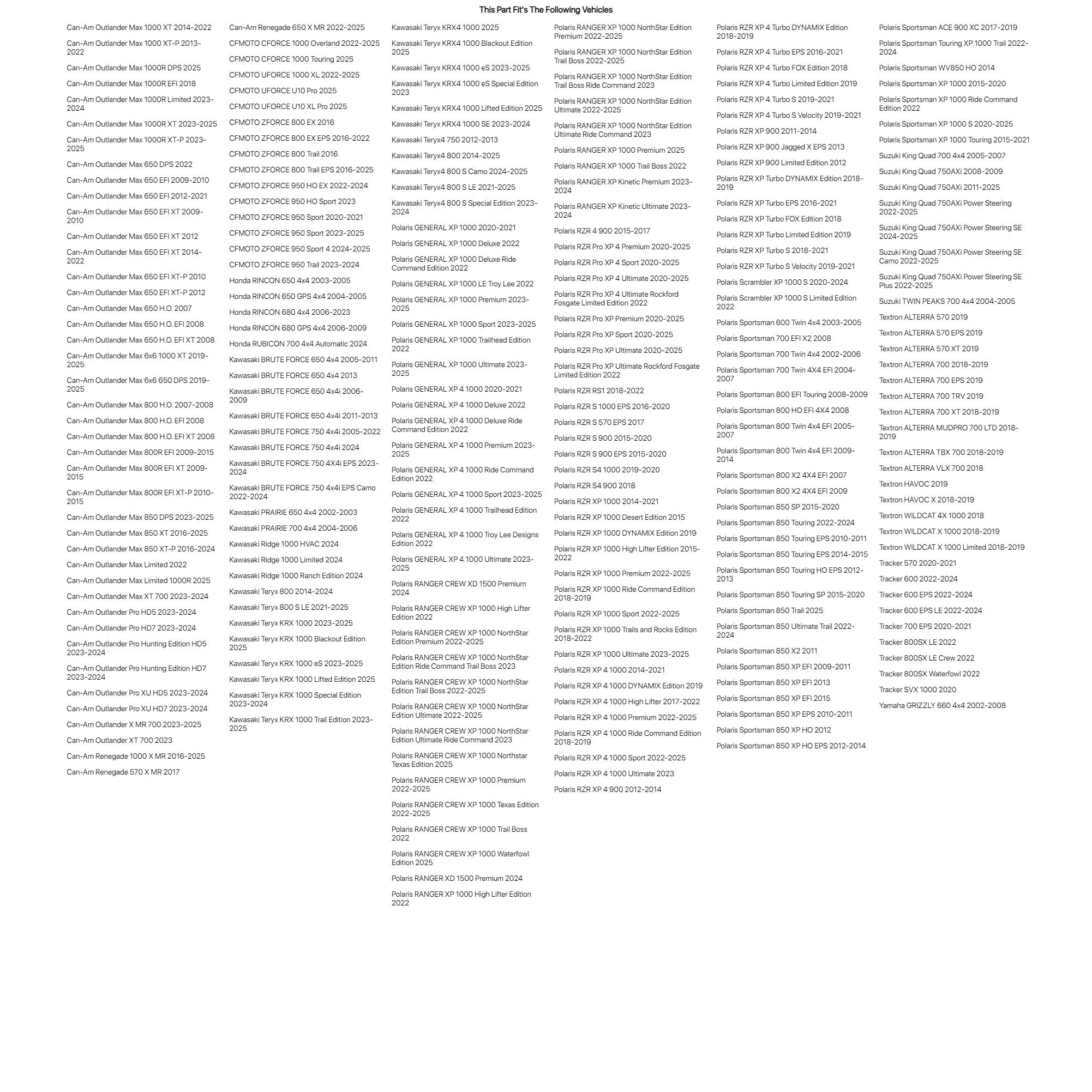 (2 Pack) Tusk TriloBite® HD 8-Ply Tire 29x11-14 For POLARIS RZR S4 900 2018 - Bild 5 von 7