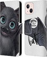 Vista 198 de Head Case Designs Funda de piel con licencia oficial de Animal Club International Bat Faces compatible con Apple iPhone 7 Plus/iPhone 8 Plus