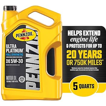 ペンズオイル　ウルトラプラチナム 5W-30 Pennzoil Ultra Platinum 5W-30 High Mileage Full Synthetic