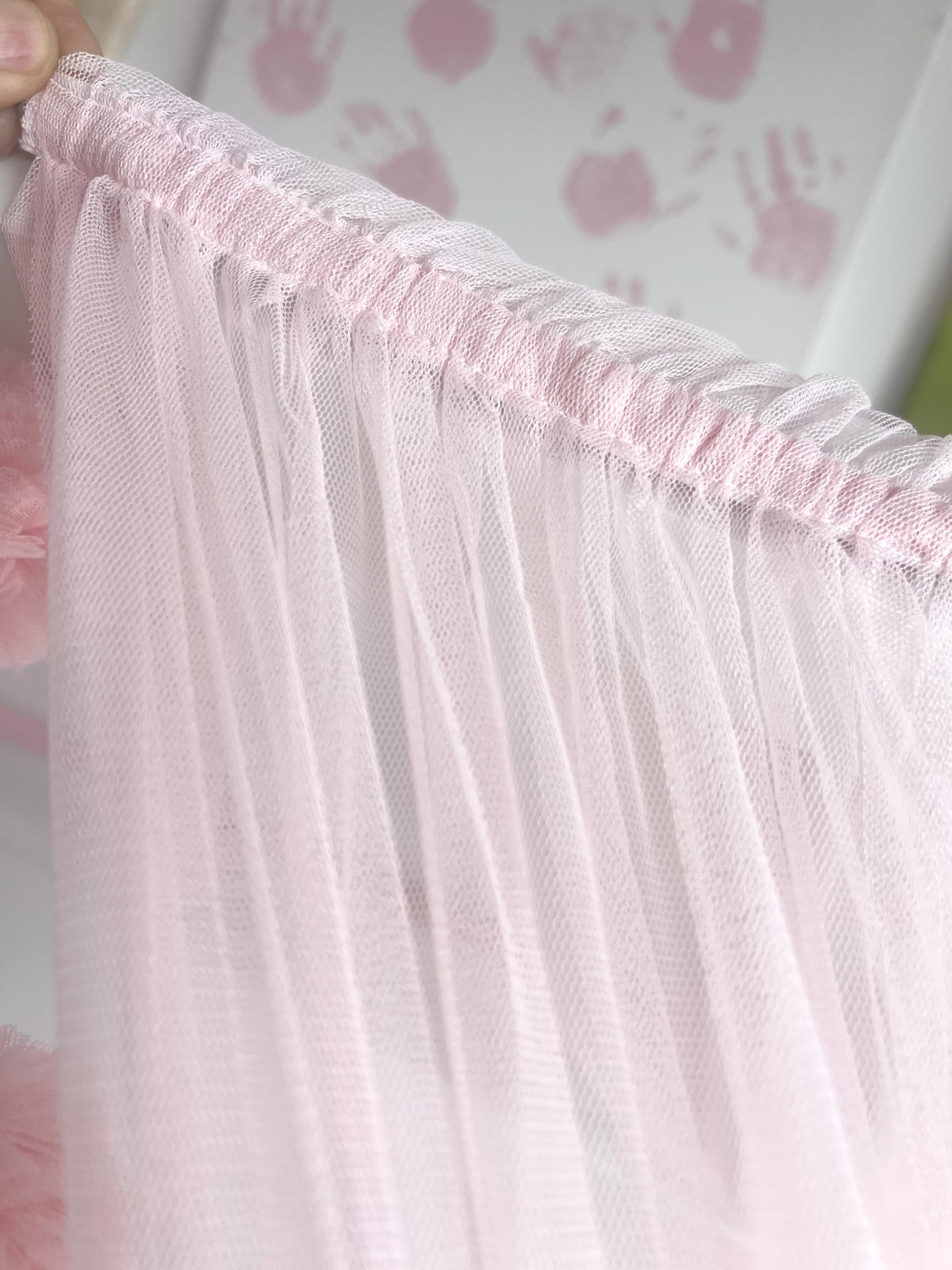 Baby Fancyroom Dosel Rosa para Cama Infantil, Cortina de Cama para Habitación de Niñas, Princesa (Cielo Rosa Sin Mariposas, 380 cm)